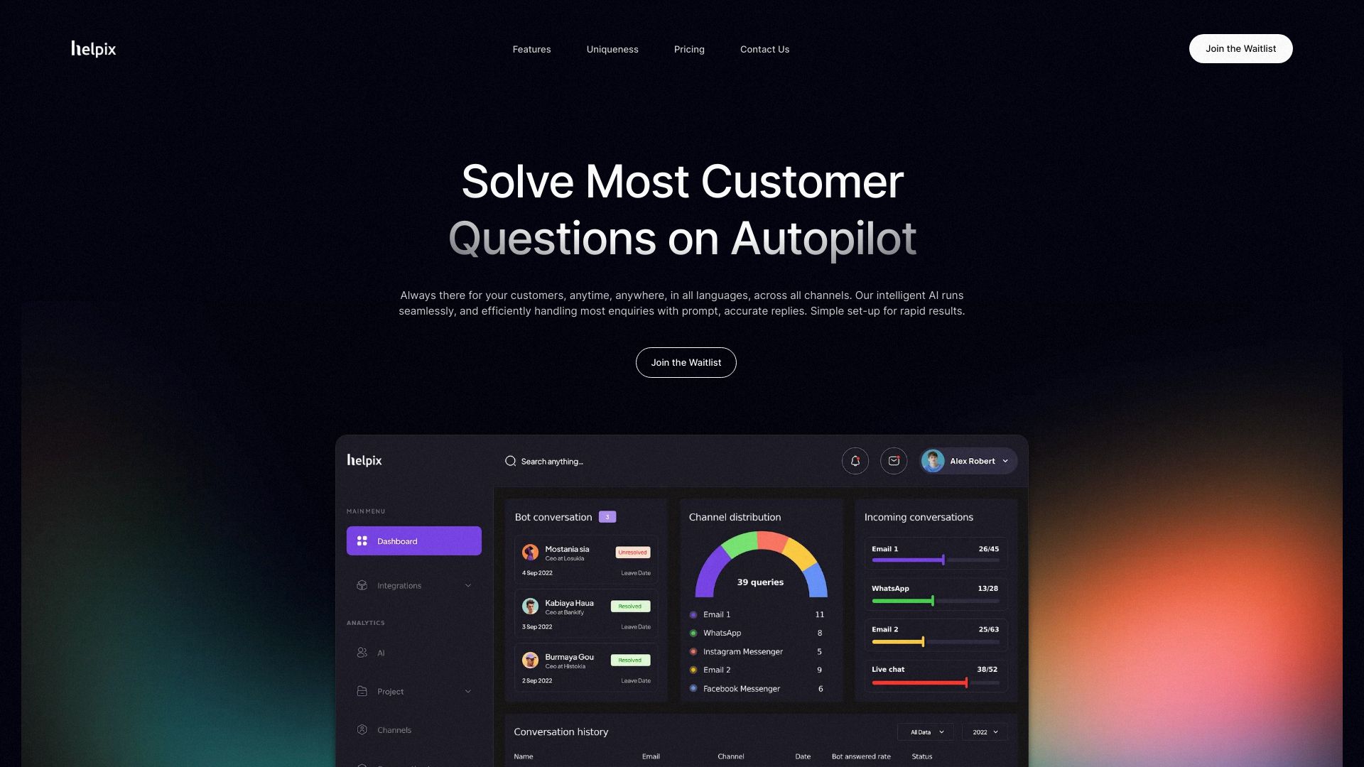 helpix AI网页截图,helpix AI网页快照