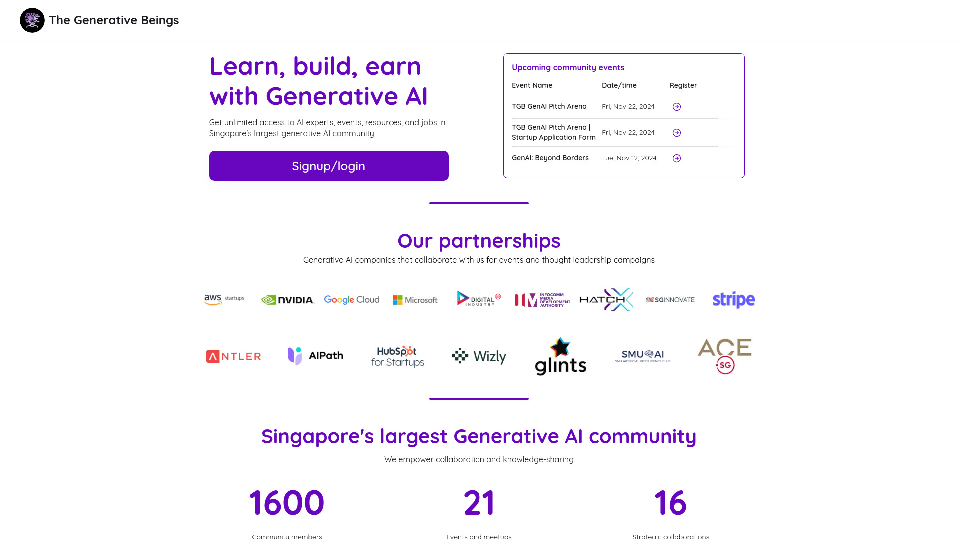 The Generative Beings网页截图,The Generative Beings网页快照