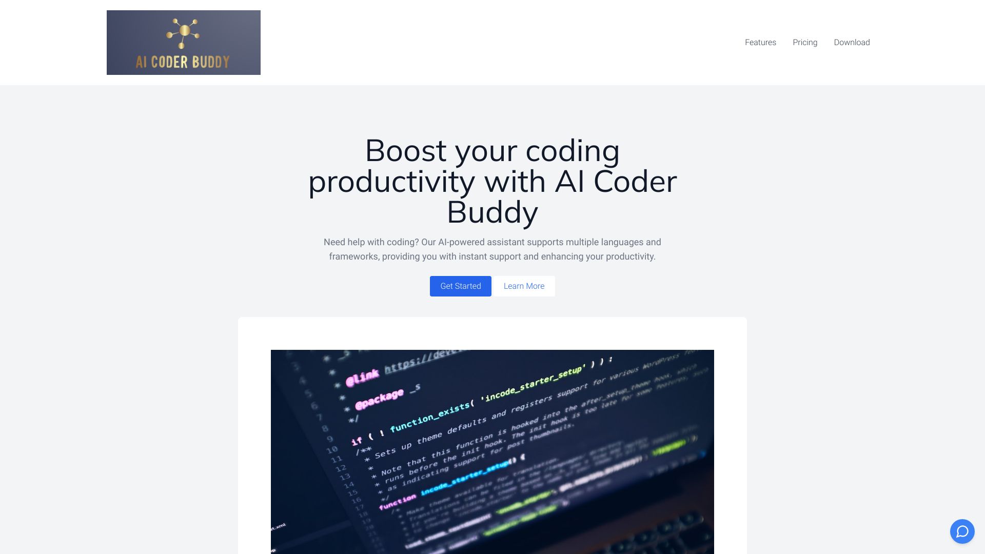 AI Coder Buddy网页截图,AI Coder Buddy网页快照