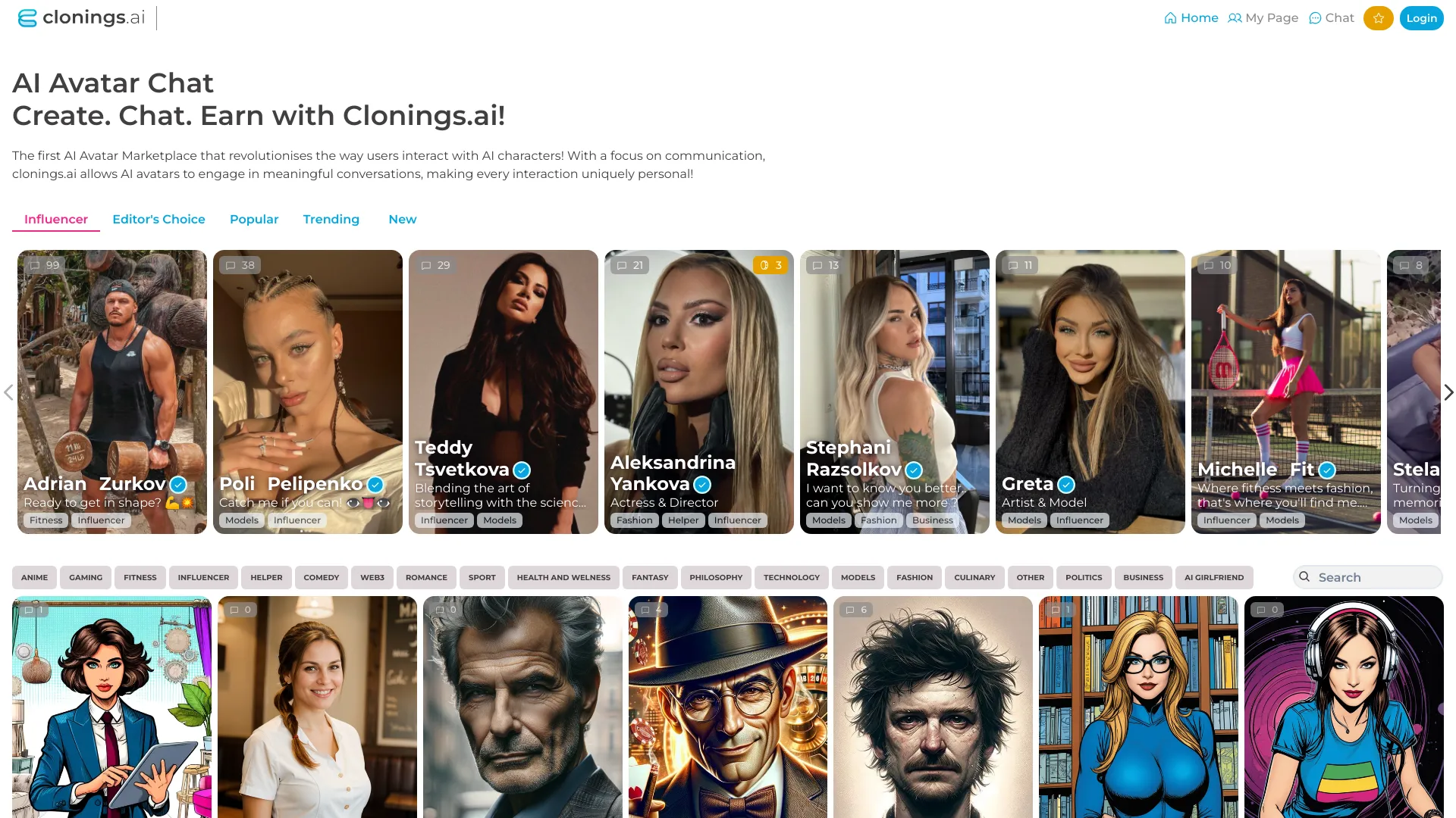Clonings AI网页截图,Clonings AI网页快照