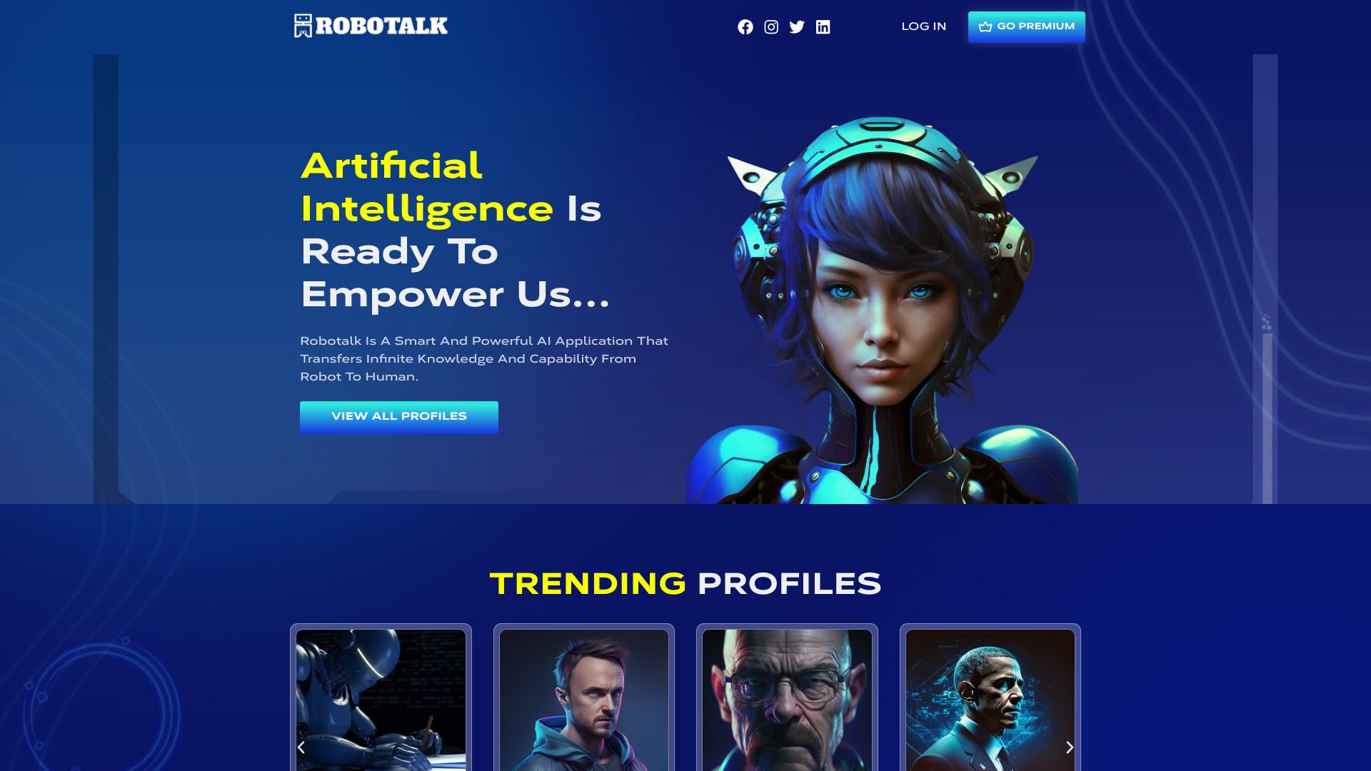 Robotalk网页截图,Robotalk网页快照