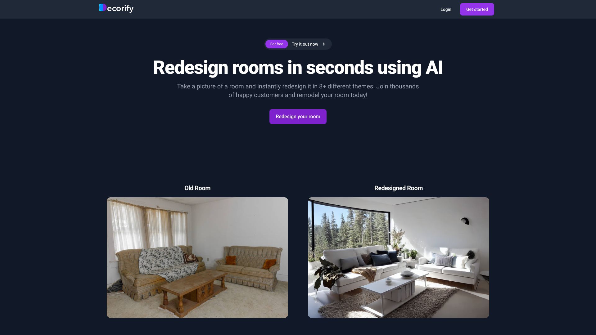 Decorify网页截图,Decorify网页快照
