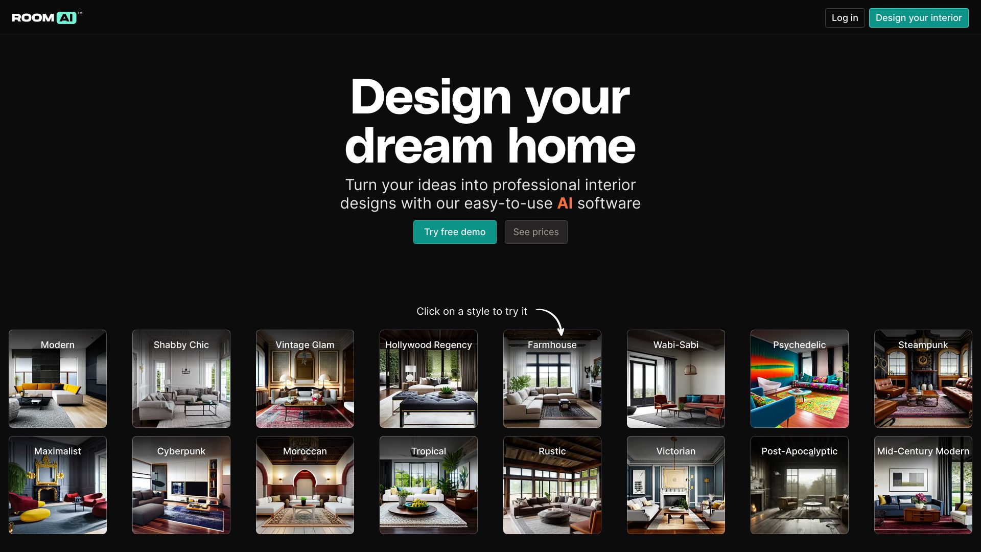 Room AI网页截图,Room AI网页快照