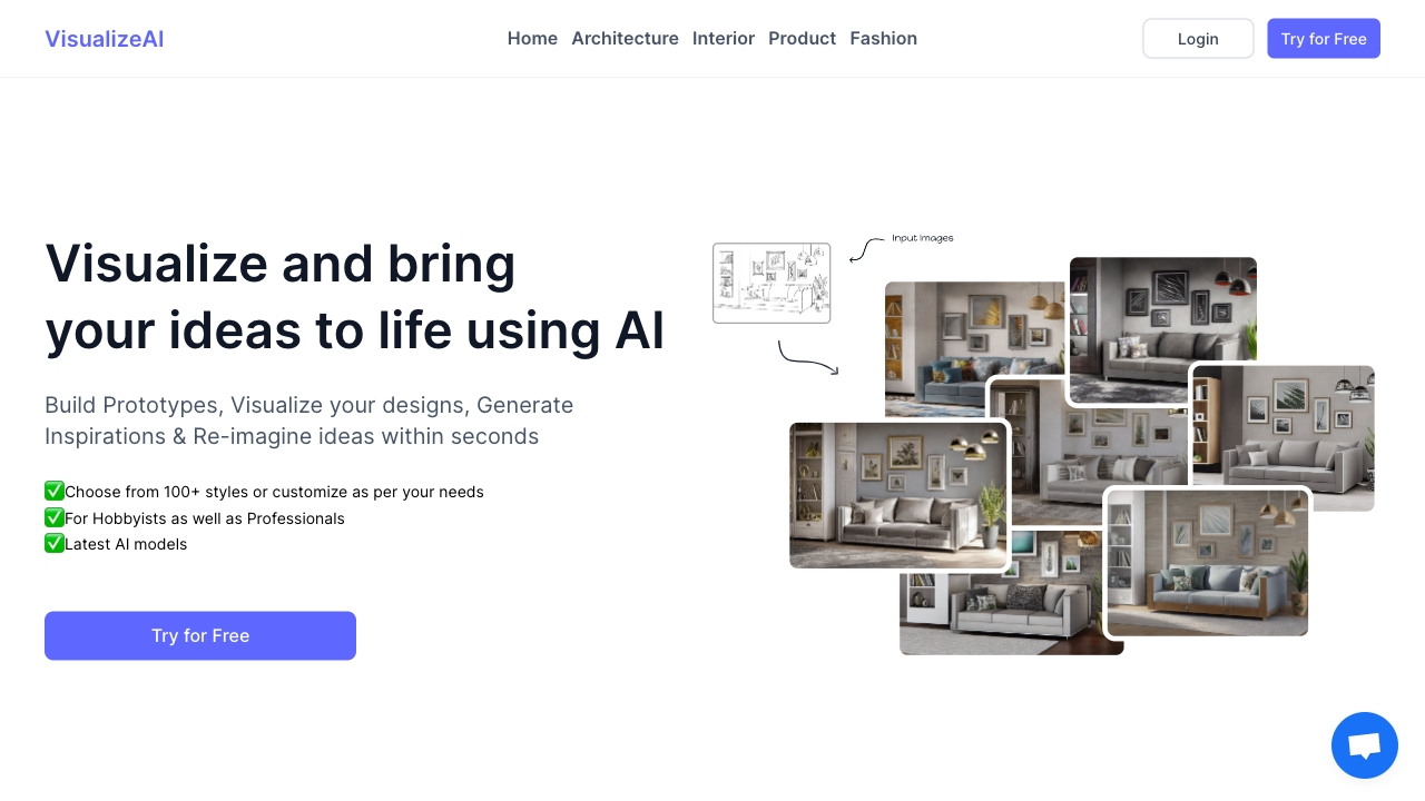 VisualizeAI网页截图,VisualizeAI网页快照