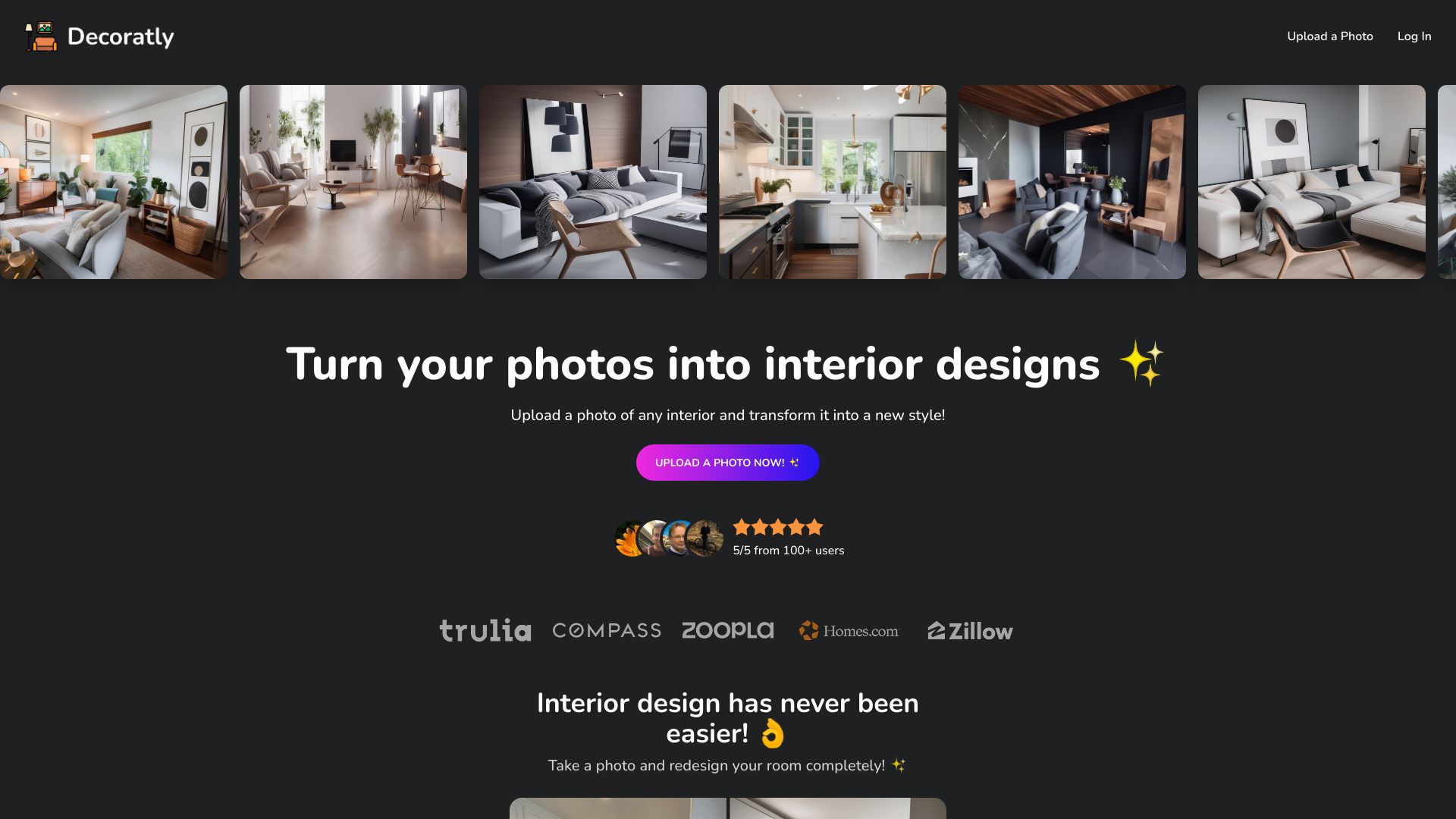 Turn photos into interior design ideas网页截图,Turn photos into interior design ideas网页快照