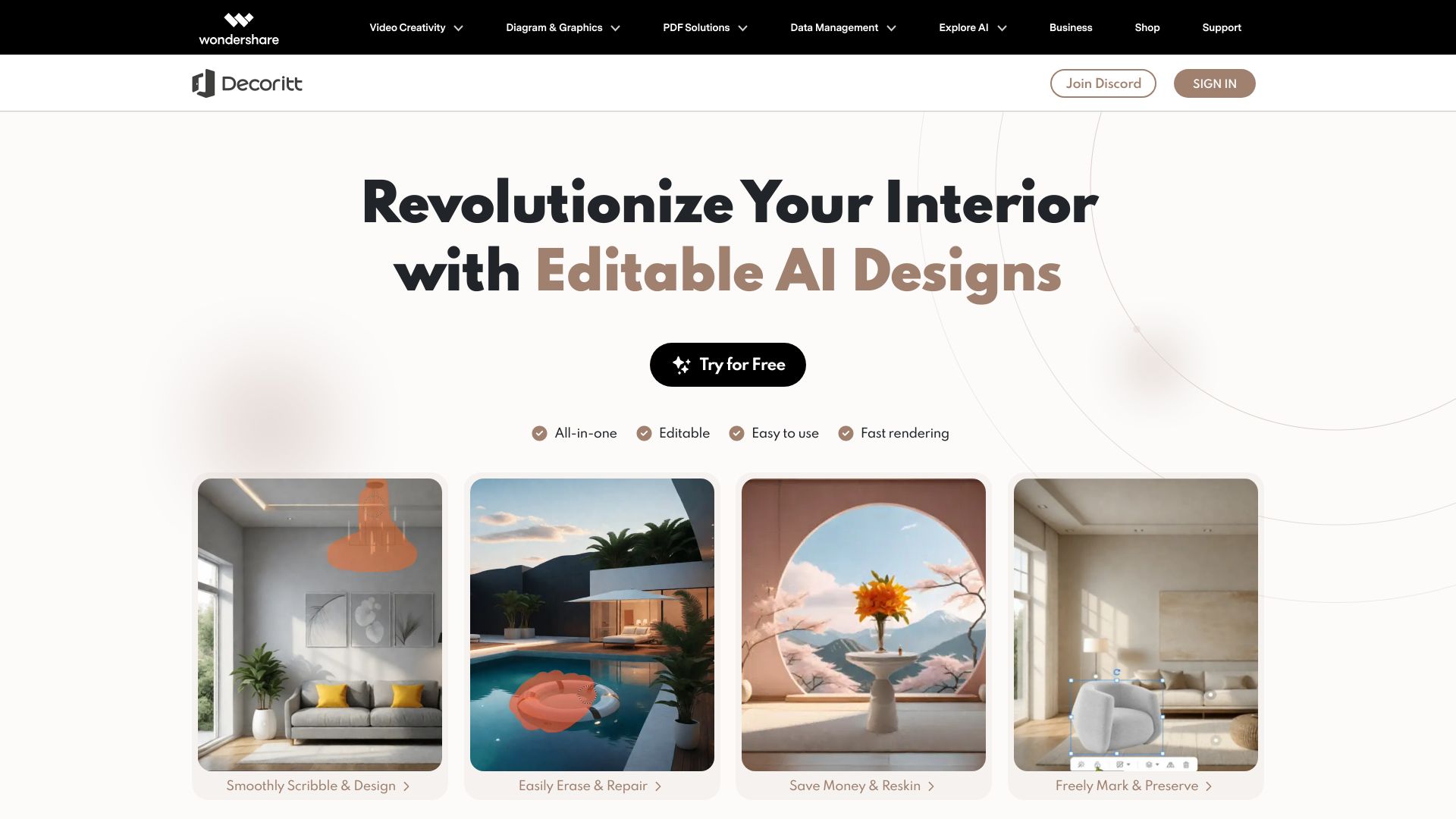 Decoritt网页截图,Decoritt网页快照