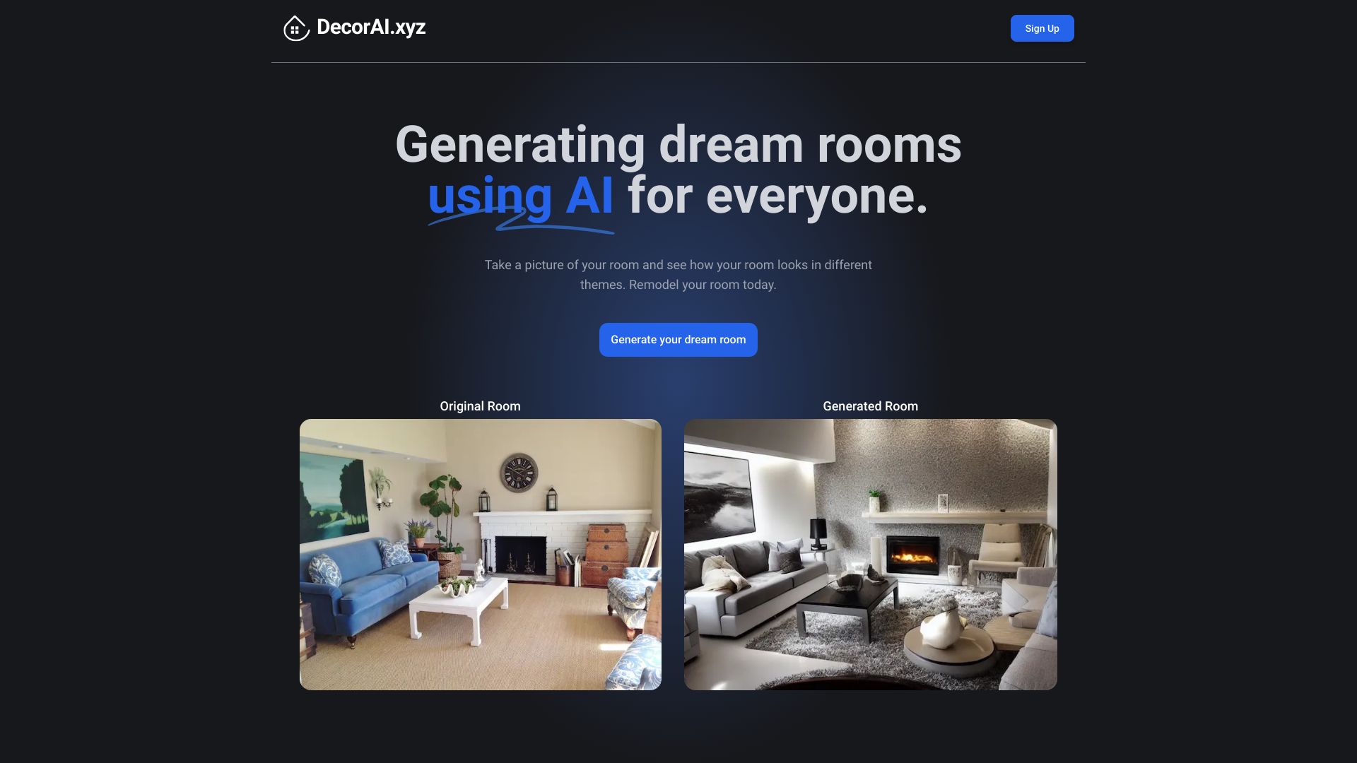 DecorAI.xyz网页截图,DecorAI.xyz网页快照
