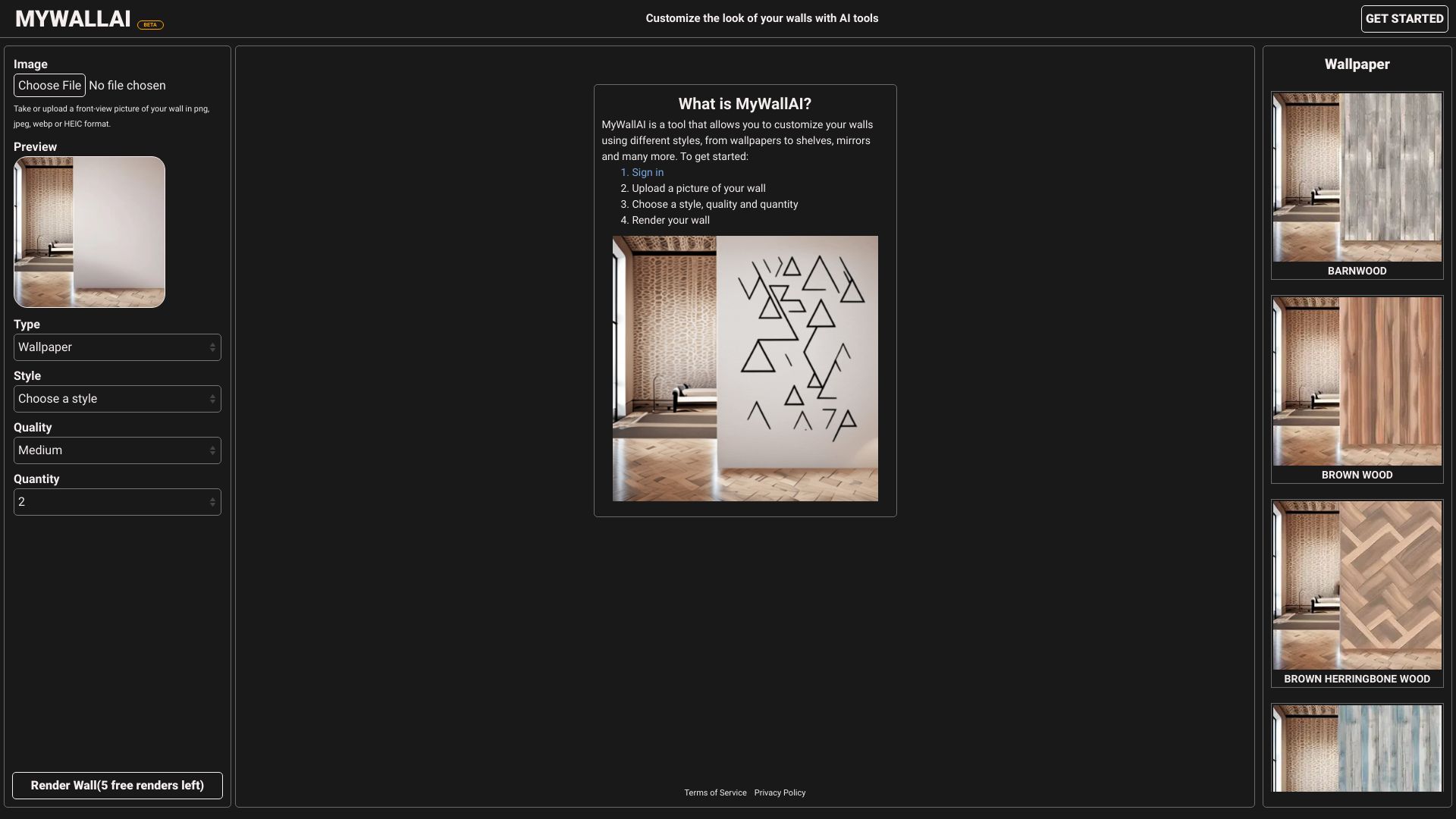 My Wall AI网页截图,My Wall AI网页快照