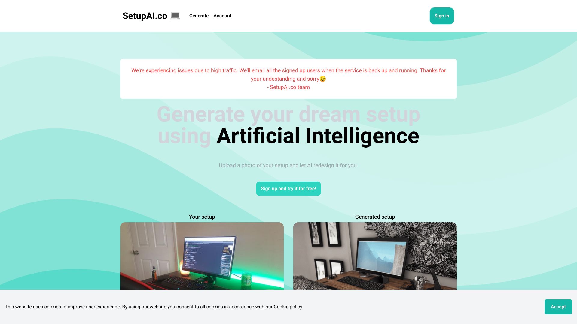 SetupAI.co网页截图,SetupAI.co网页快照