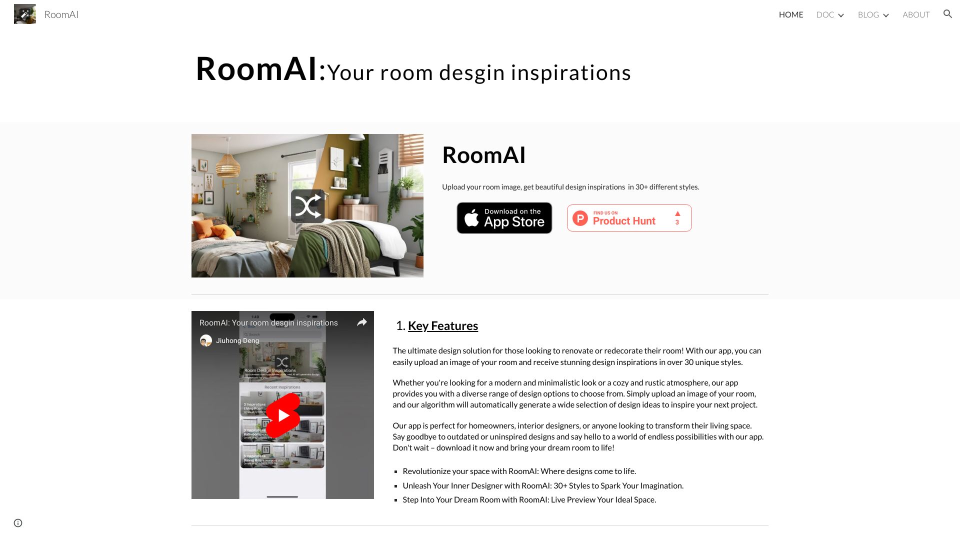 RoomAI网页截图,RoomAI网页快照