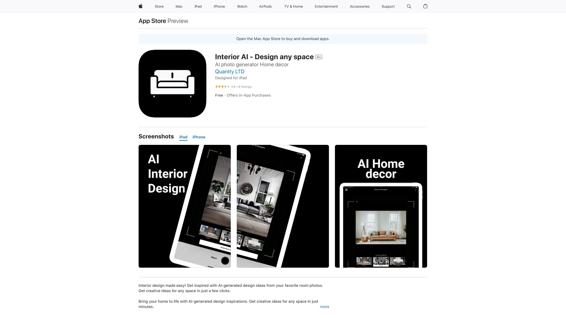 AI Interior Design网页截图,AI Interior Design网页快照
