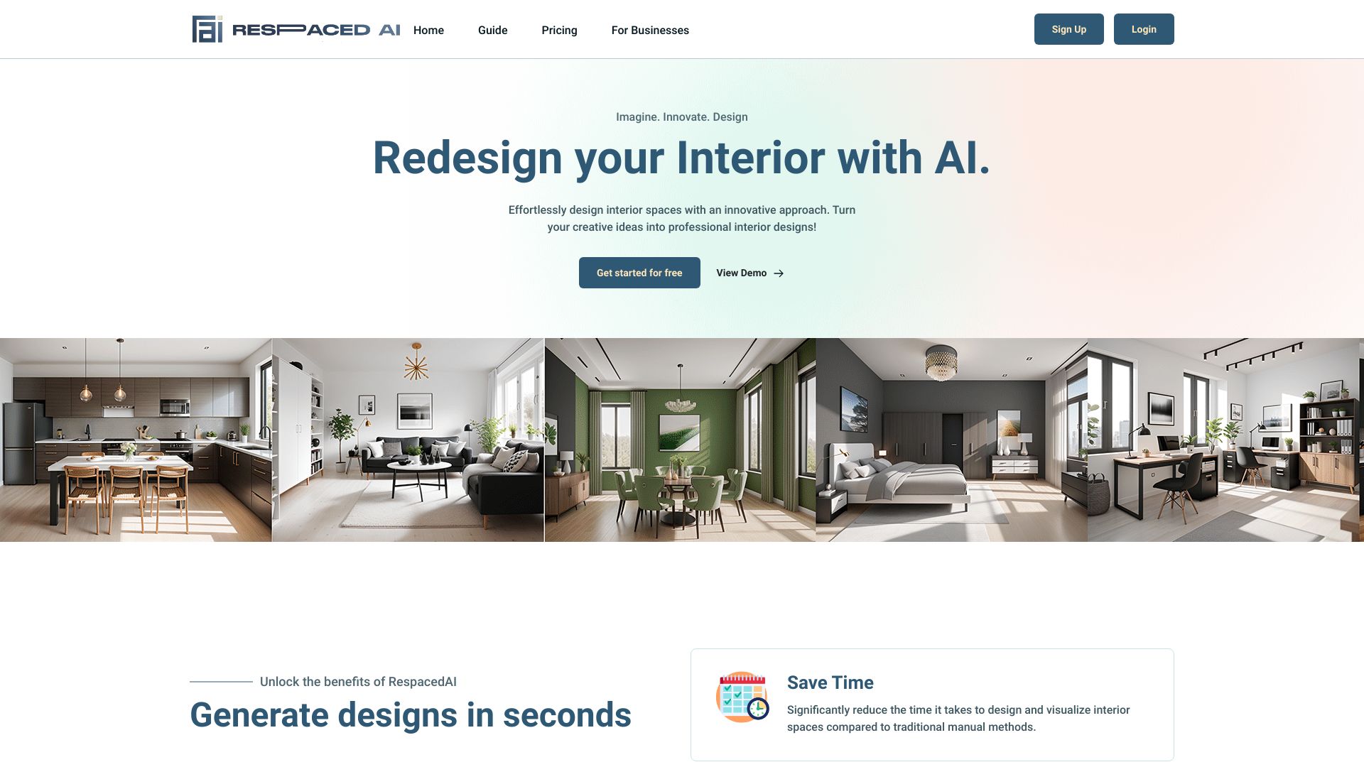 RespacedAI网页截图,RespacedAI网页快照
