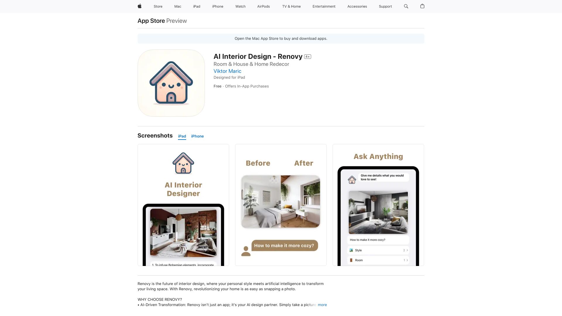 Renovy网页截图,Renovy网页快照