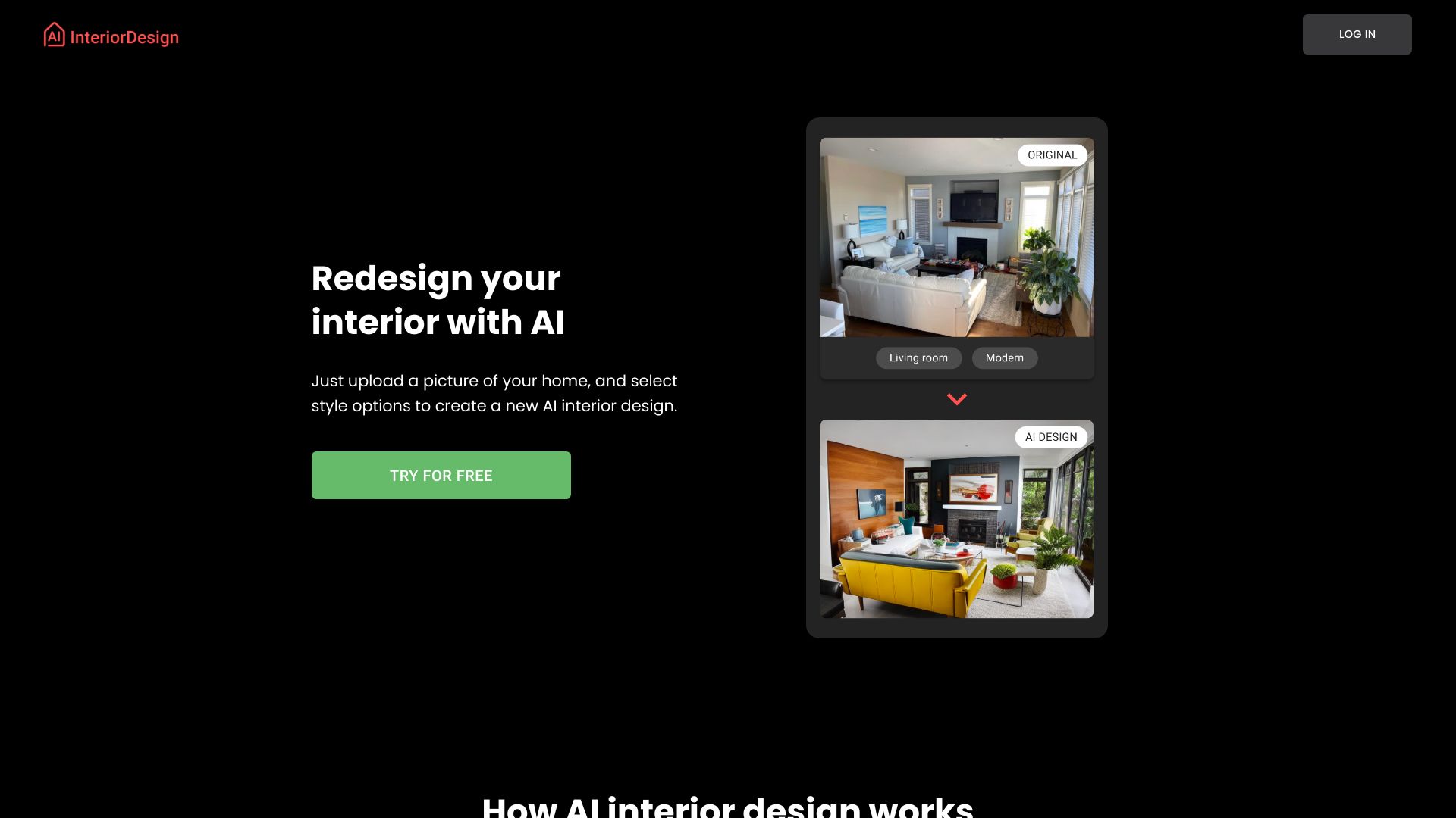 aiinteriordesign.io网页截图,aiinteriordesign.io网页快照