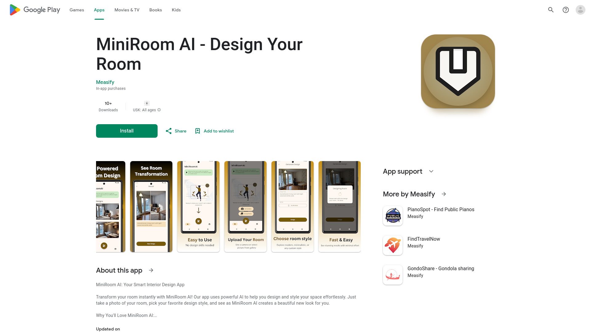MiniRoom AI – Design Your Room网页截图,MiniRoom AI – Design Your Room网页快照