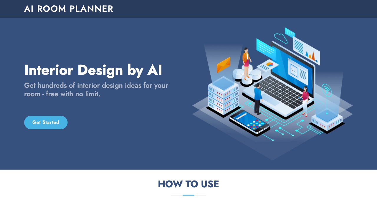 AI Room Planner网页截图,AI Room Planner网页快照