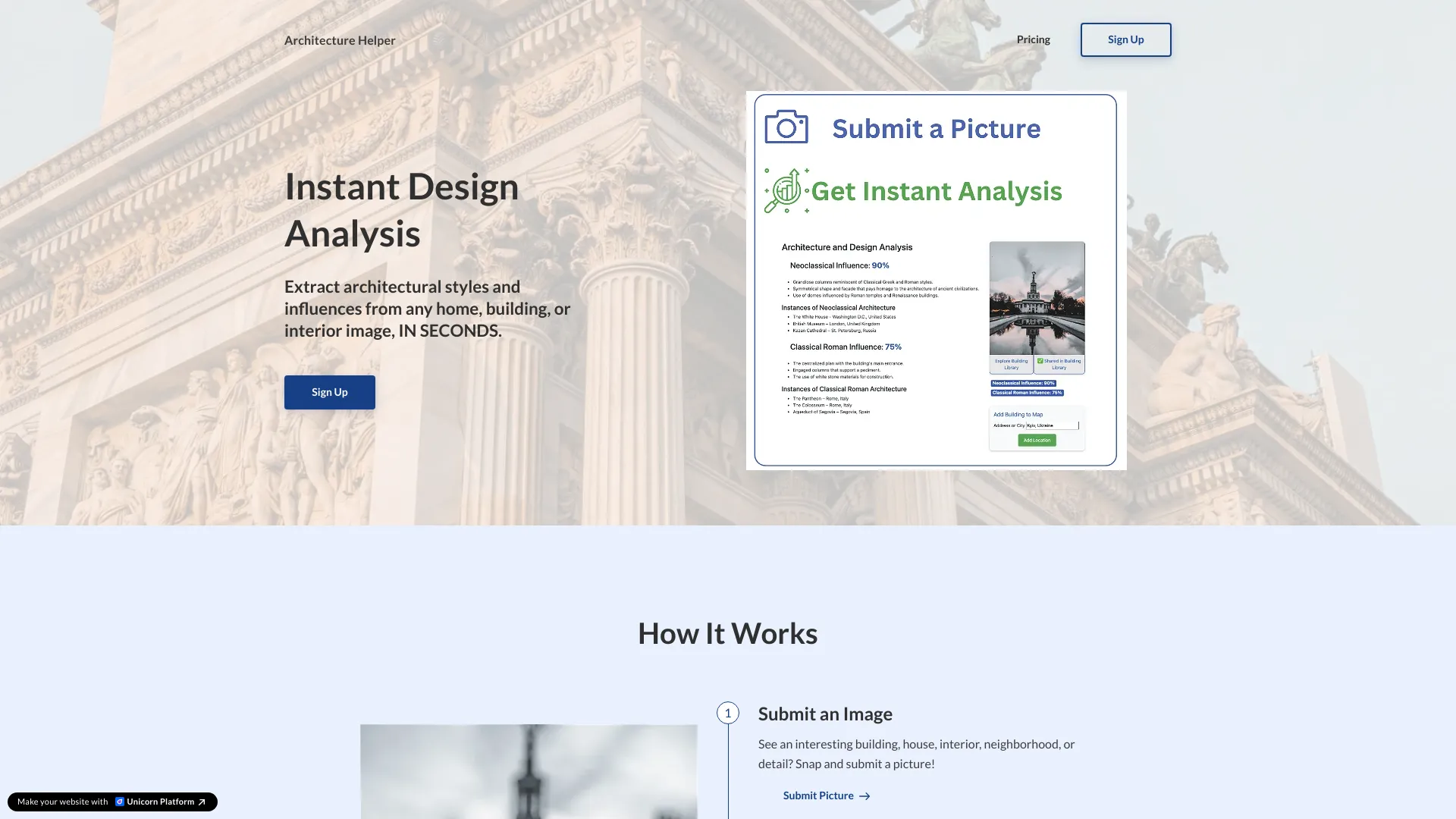 Architecture Helper网页截图,Architecture Helper网页快照
