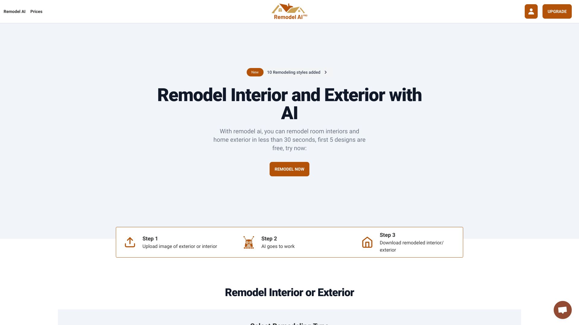 Remodel AI网页截图,Remodel AI网页快照