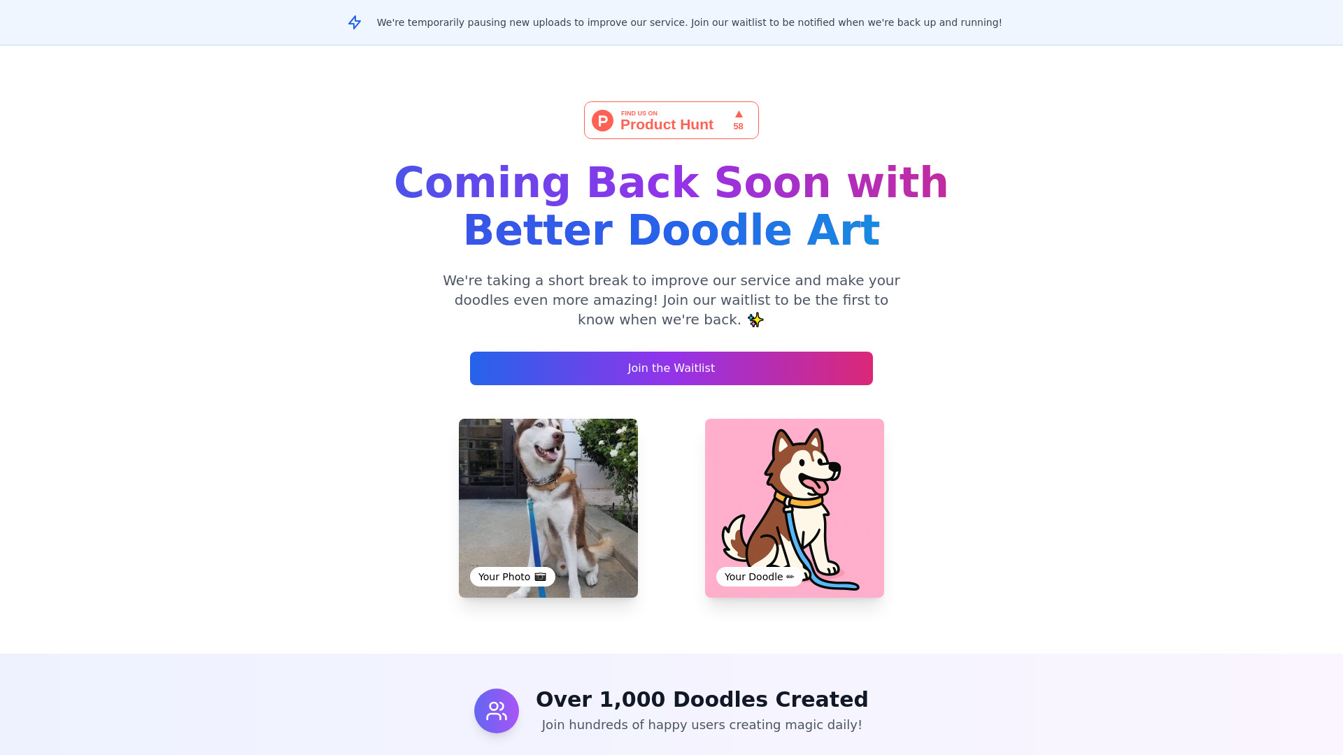 Doodlify – Doodle Your Images网页截图,Doodlify – Doodle Your Images网页快照