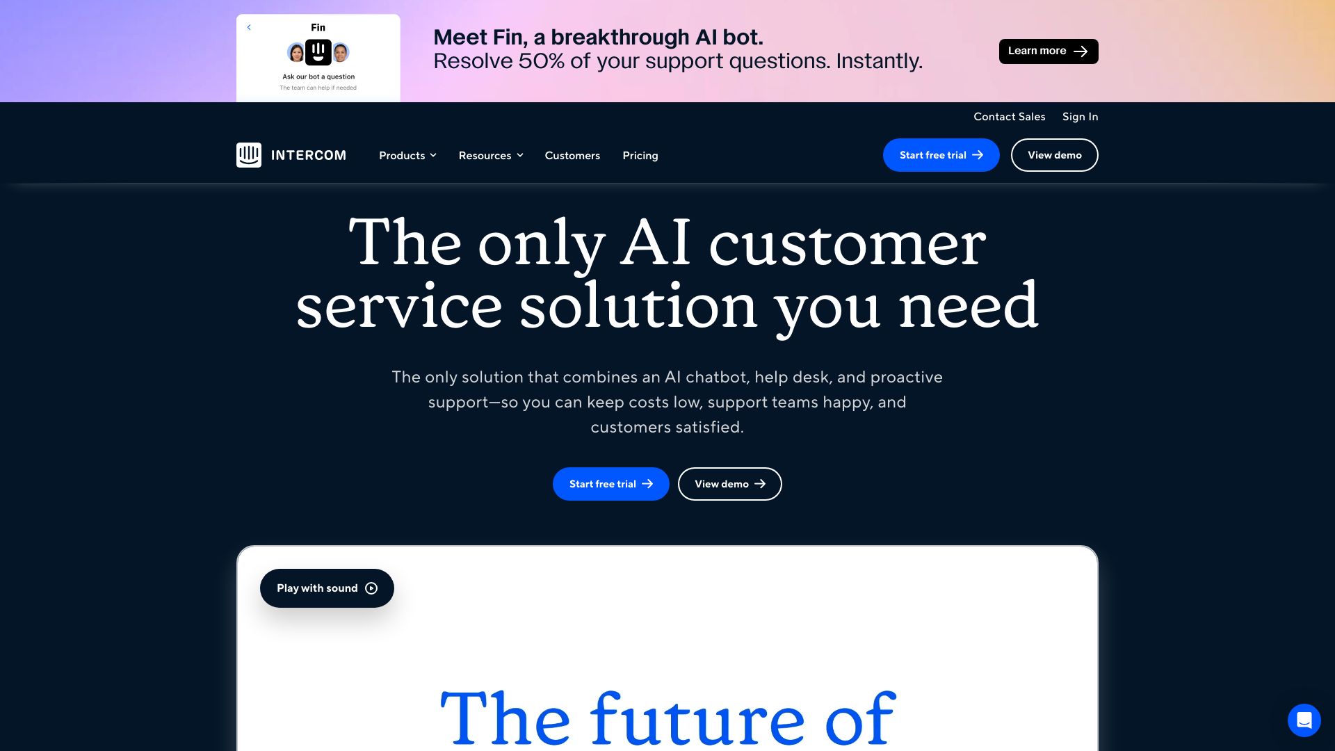 intercom.com网页截图,intercom.com网页快照