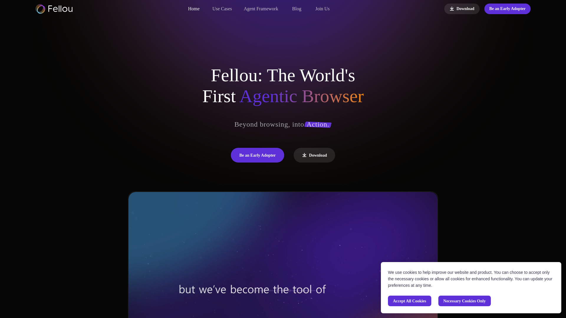 Fellou AI Browser网页截图,Fellou AI Browser网页快照