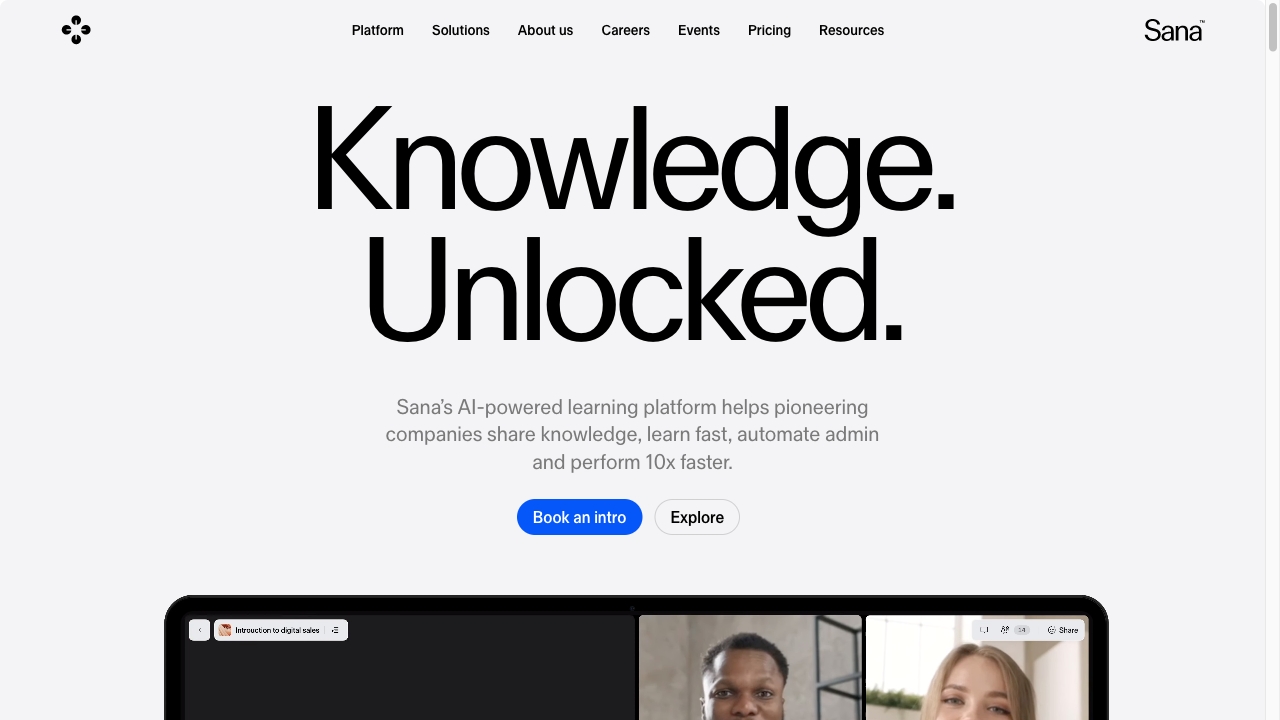 Sana Labs网页截图,Sana Labs网页快照