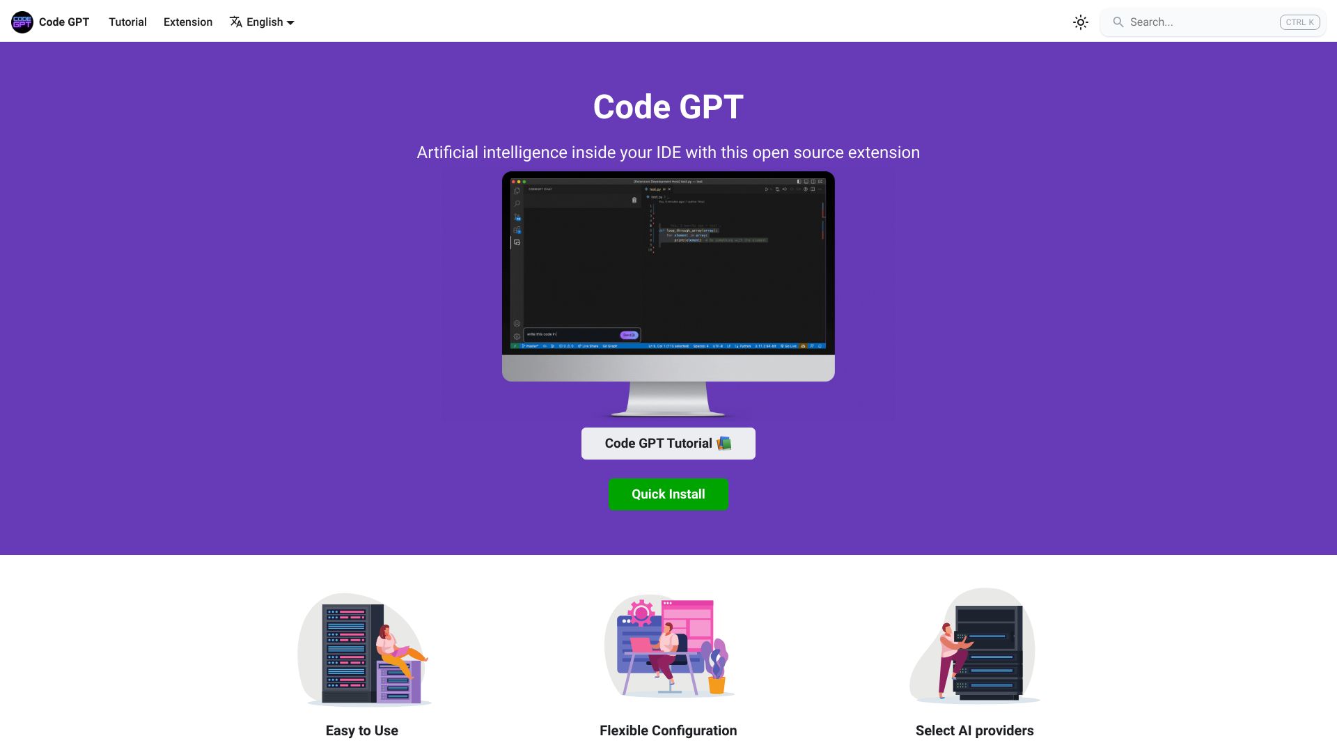 Code GPT网页截图,Code GPT网页快照