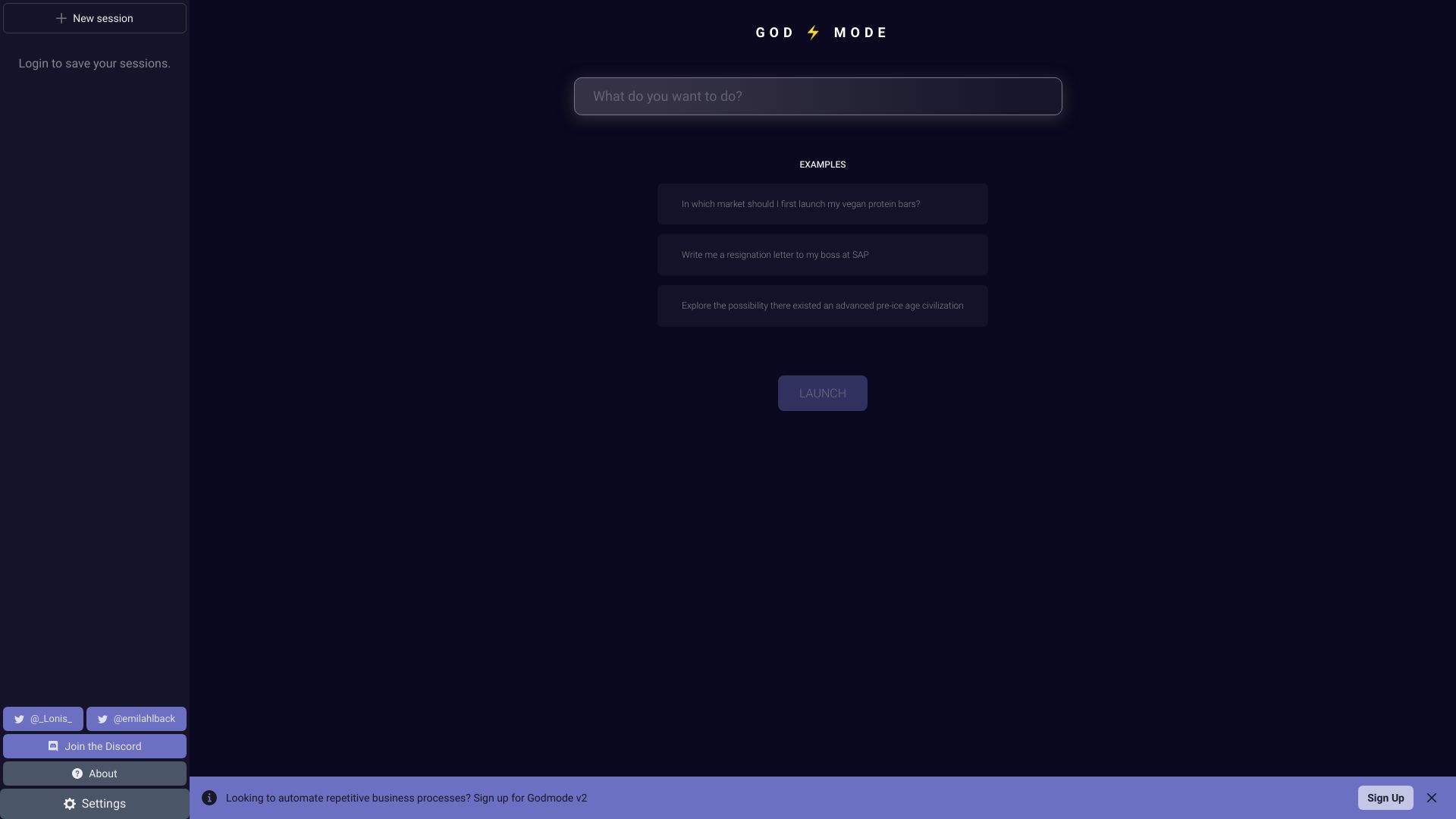 Godmode网页截图,Godmode网页快照