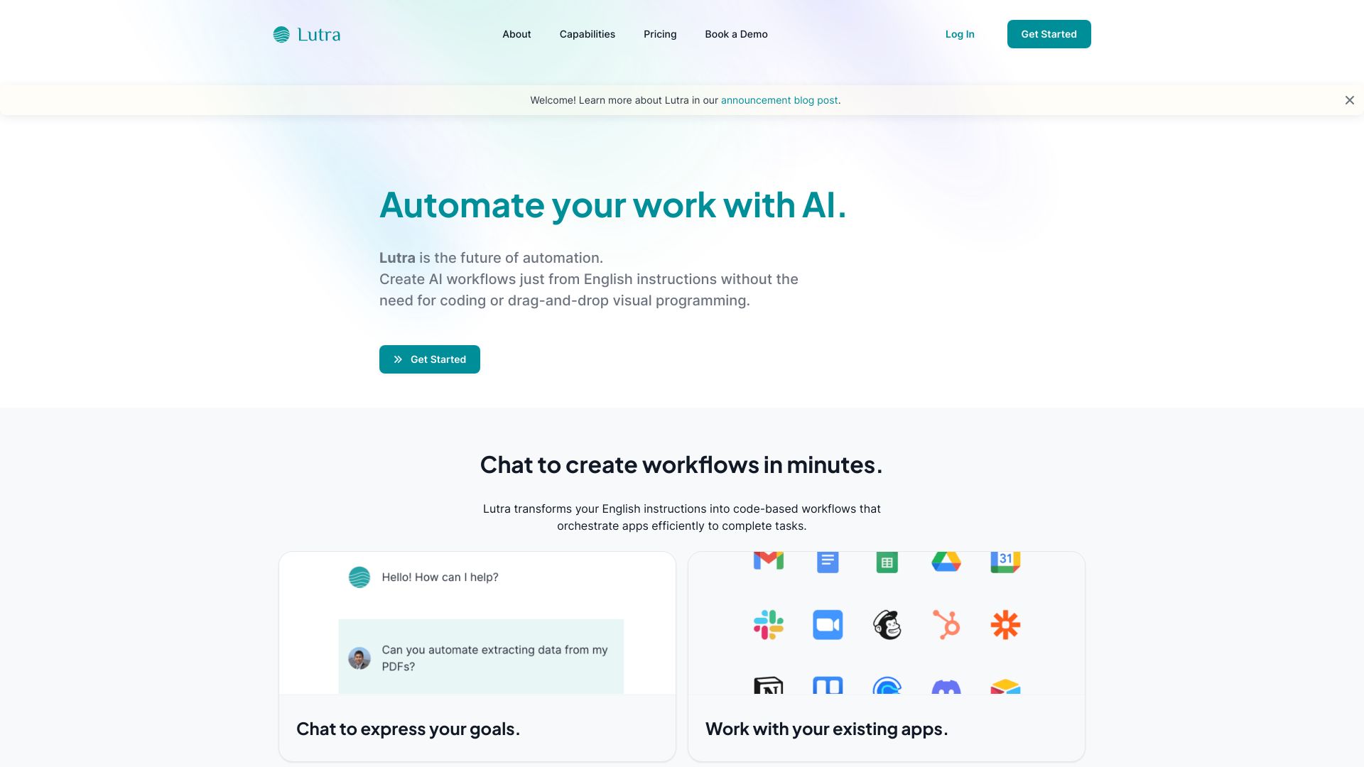 Lutra AI网页截图,Lutra AI网页快照