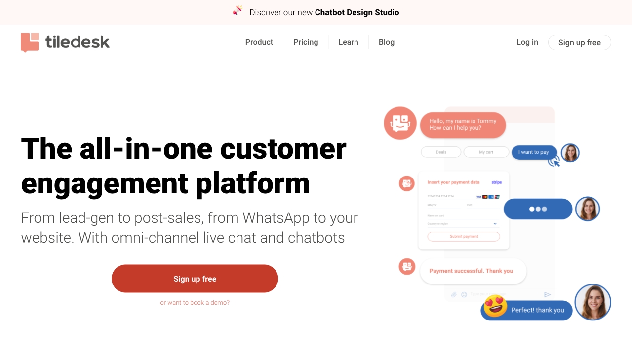 Tiledesk网页截图,Tiledesk网页快照