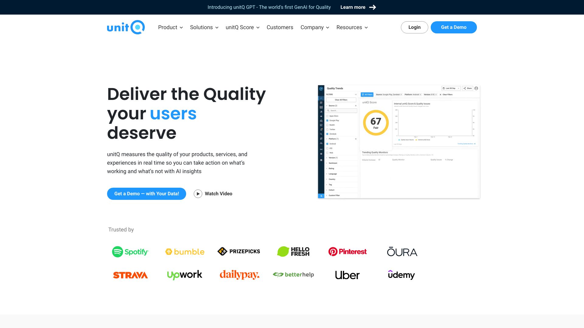 unitQ GPT网页截图,unitQ GPT网页快照