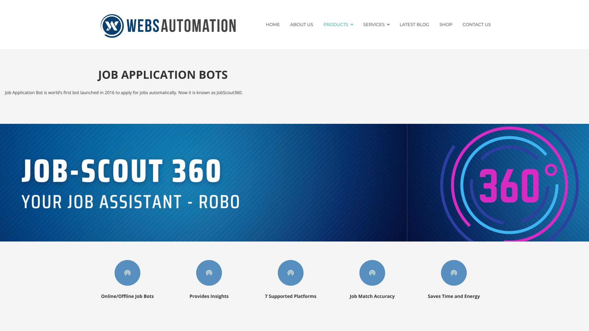 JobScout360 Jobs Bot | By Webs-Automation网页截图,JobScout360 Jobs Bot | By Webs-Automation网页快照