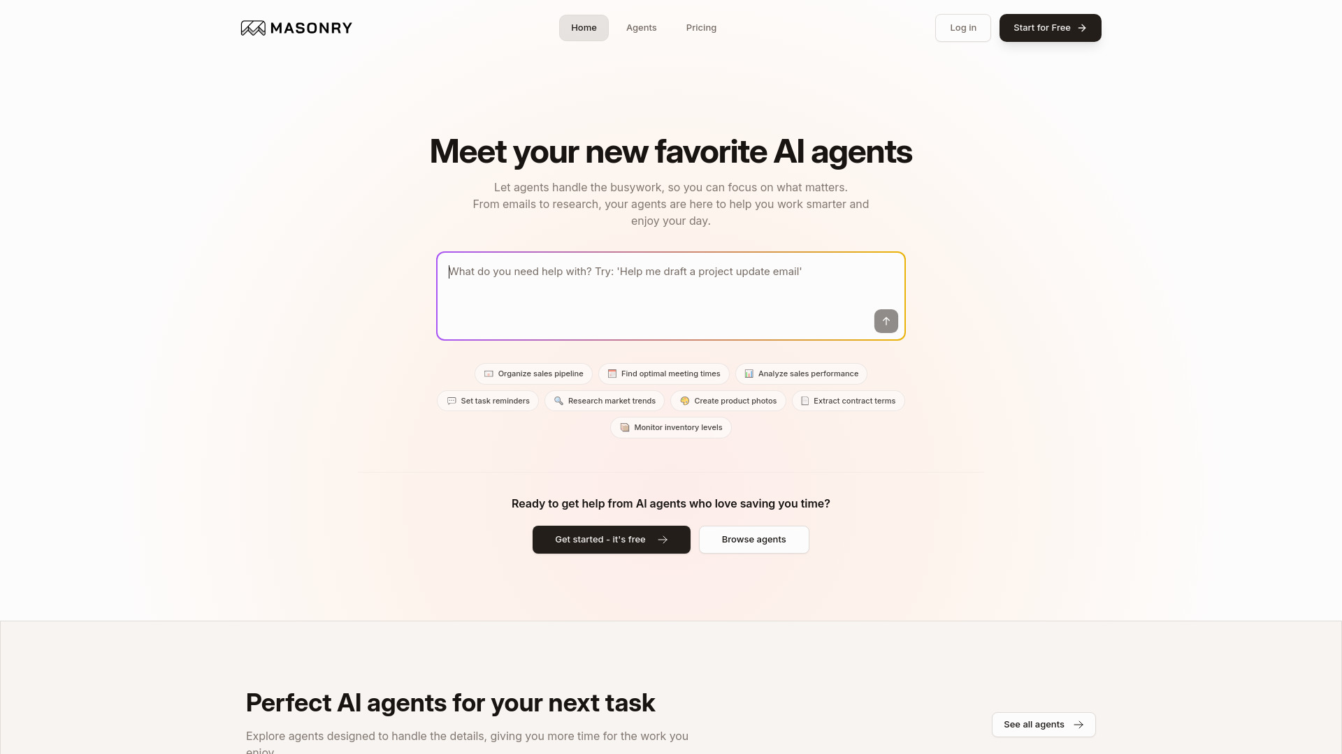 Masonry AI网页截图,Masonry AI网页快照