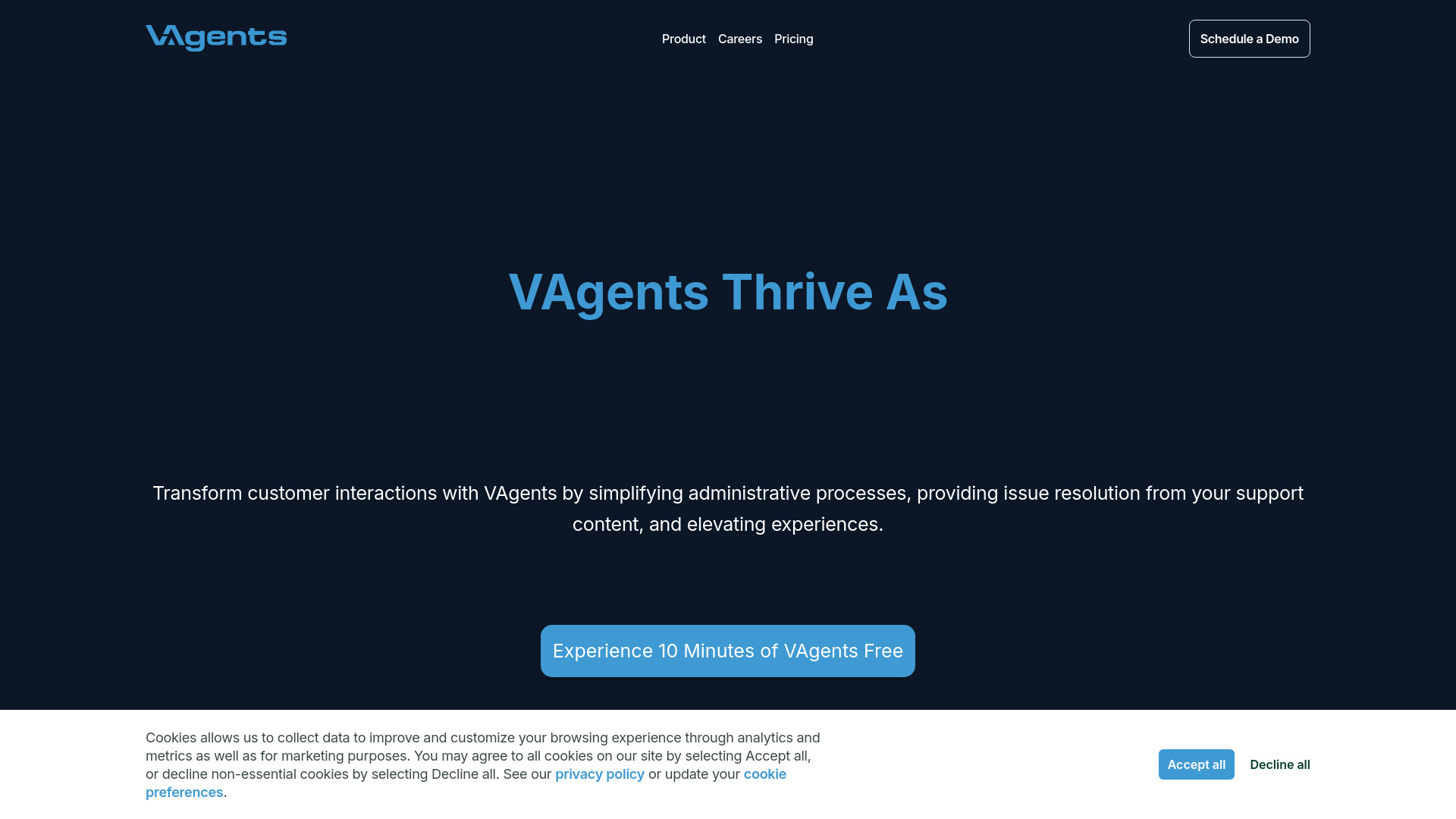 VAgents网页截图,VAgents网页快照