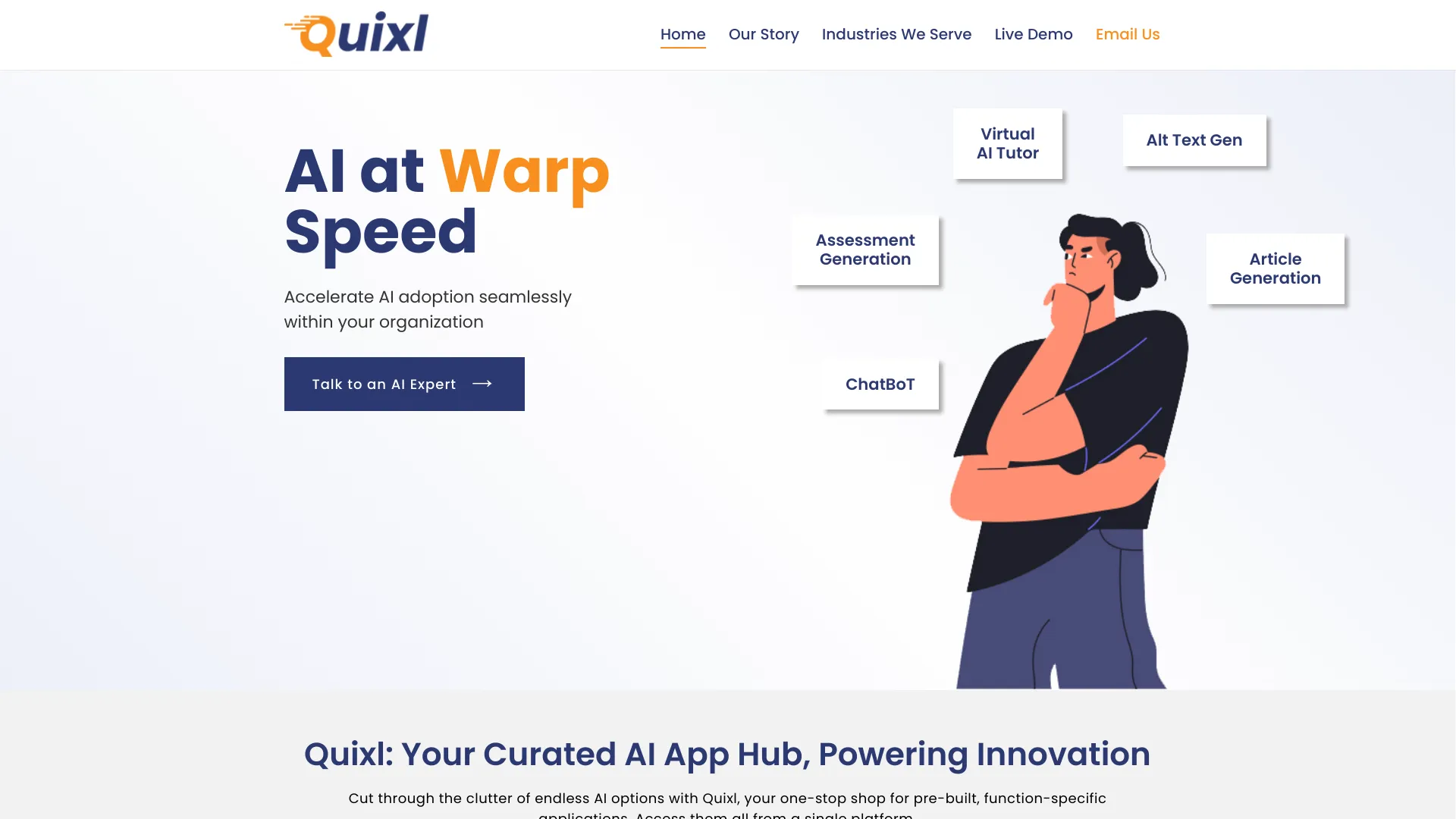 Quixl.ai网页截图,Quixl.ai网页快照