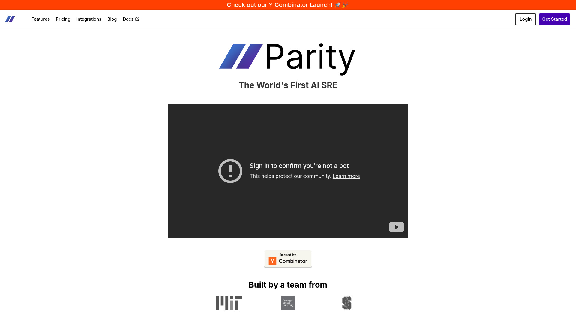 Parity (YC S24)网页截图,Parity (YC S24)网页快照