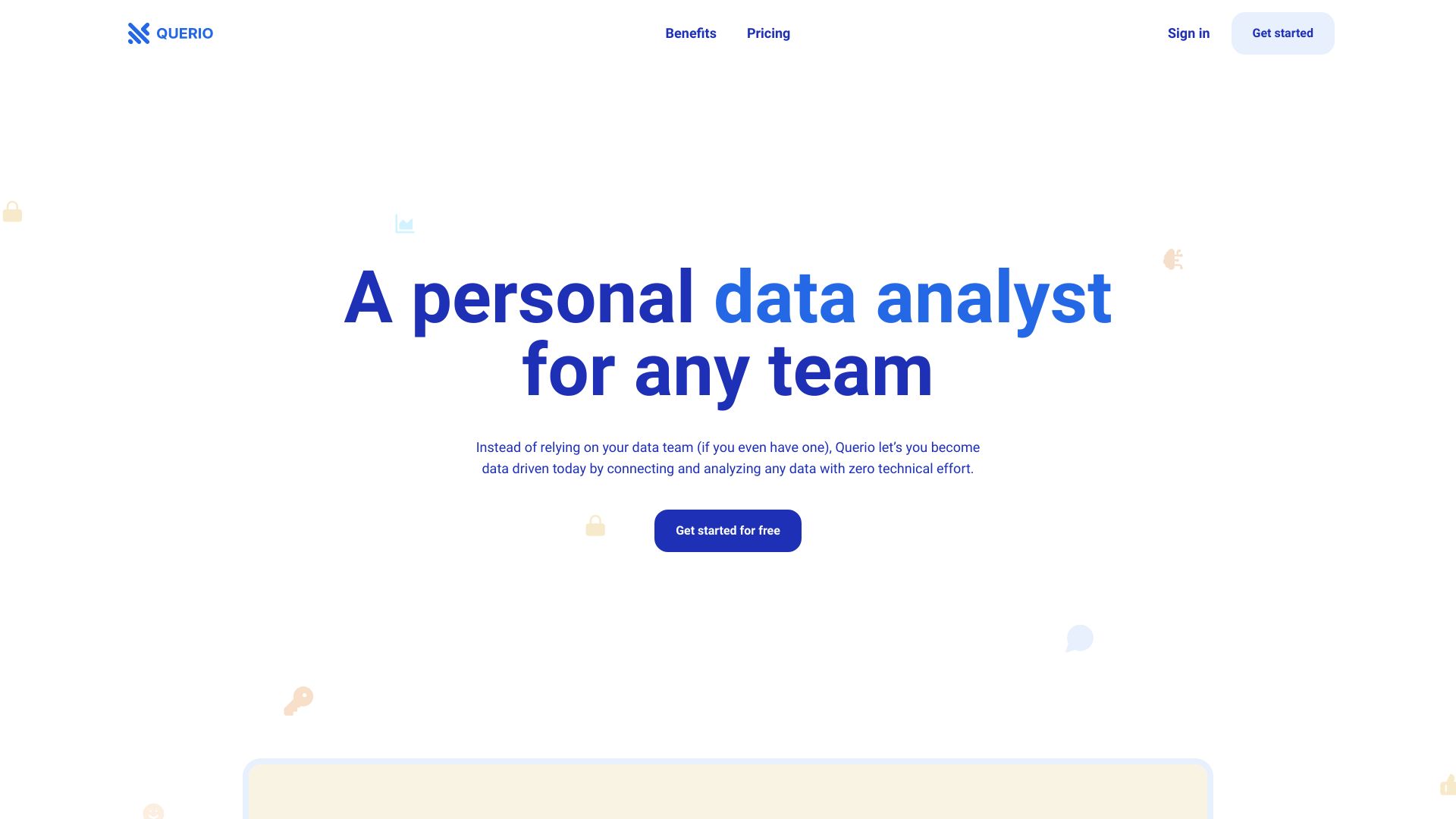 Querio 1.0网页截图,Querio 1.0网页快照