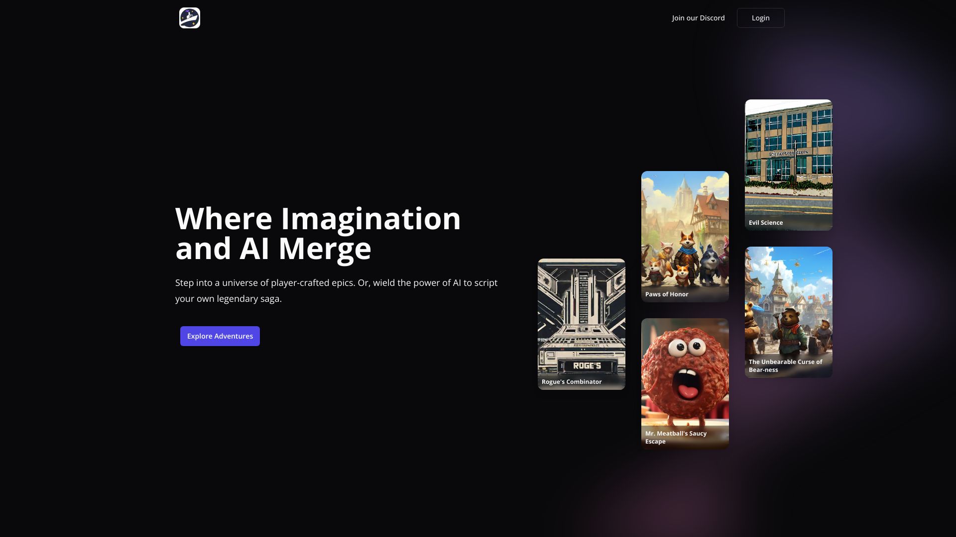 AI Adventure网页截图,AI Adventure网页快照