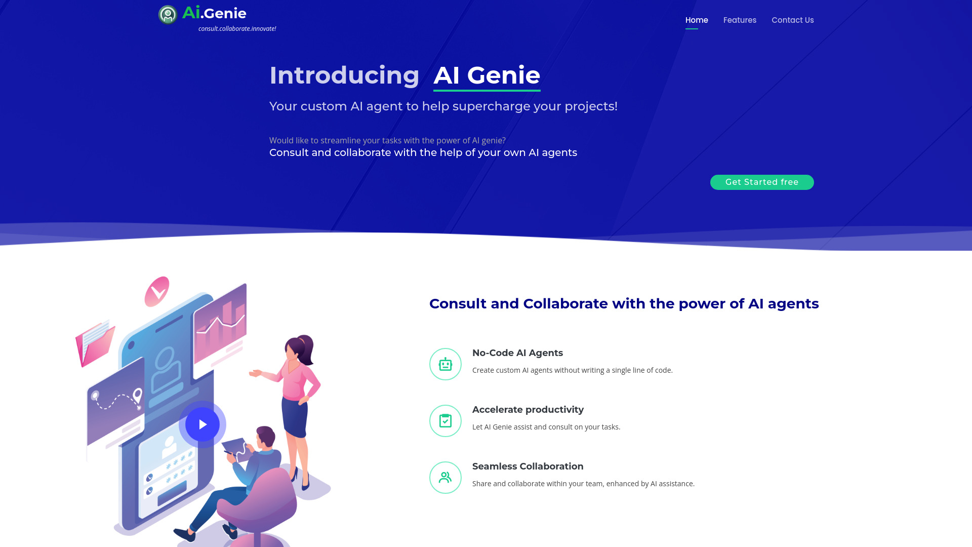 AiGenie网页截图,AiGenie网页快照