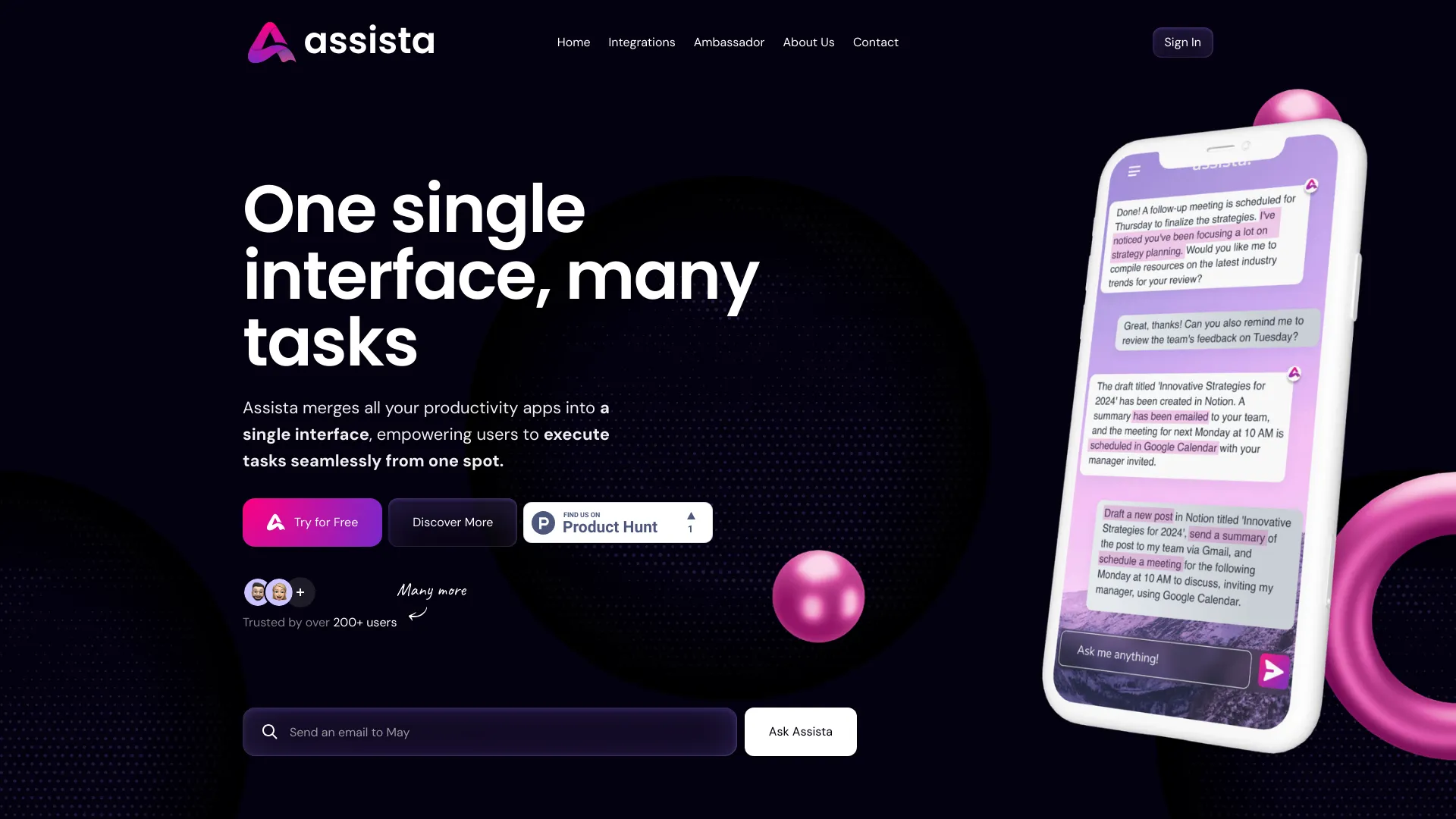 ASSISTA AI网页截图,ASSISTA AI网页快照