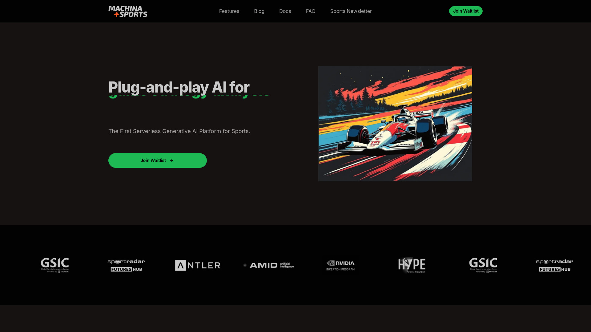 Machina Sports网页截图,Machina Sports网页快照