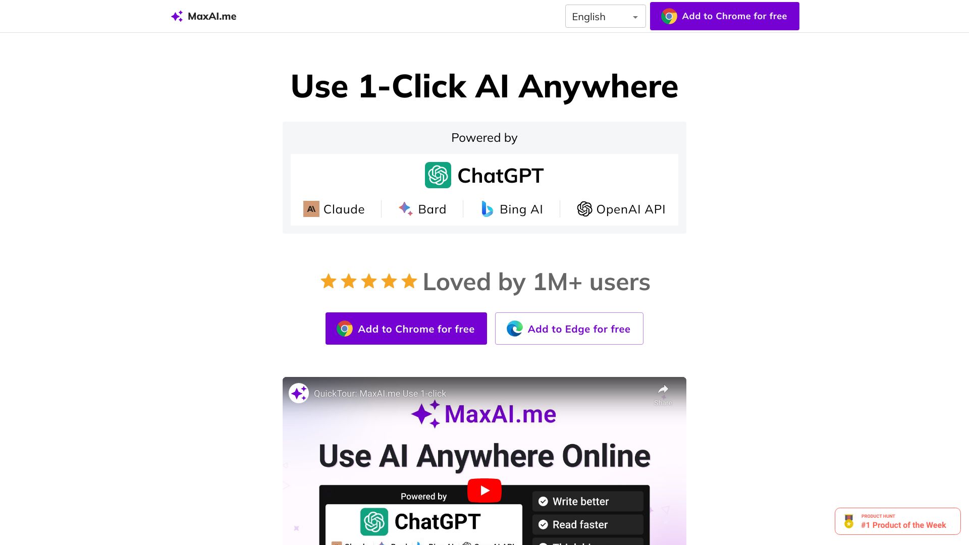 MaxAI.me网页截图,MaxAI.me网页快照