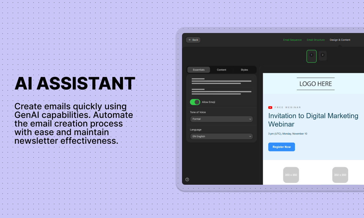 Stripo’s AI Assistant网页截图,Stripo’s AI Assistant网页快照