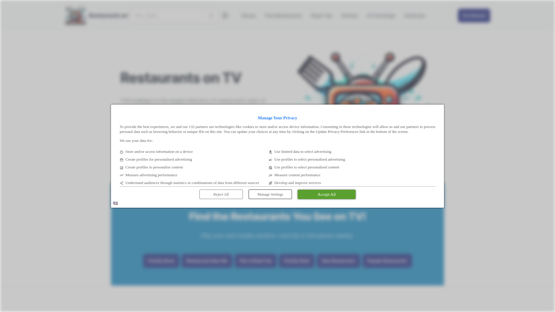 TVFoodMaps网页截图,TVFoodMaps网页快照