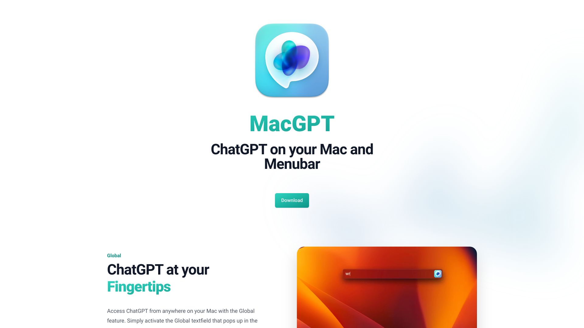 MacGPT网页截图,MacGPT网页快照