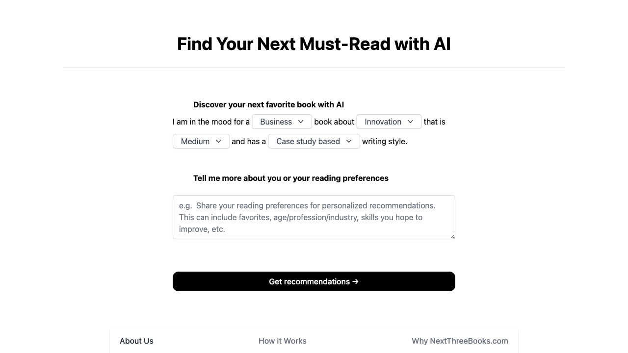 NextThreeBooks网页截图,NextThreeBooks网页快照