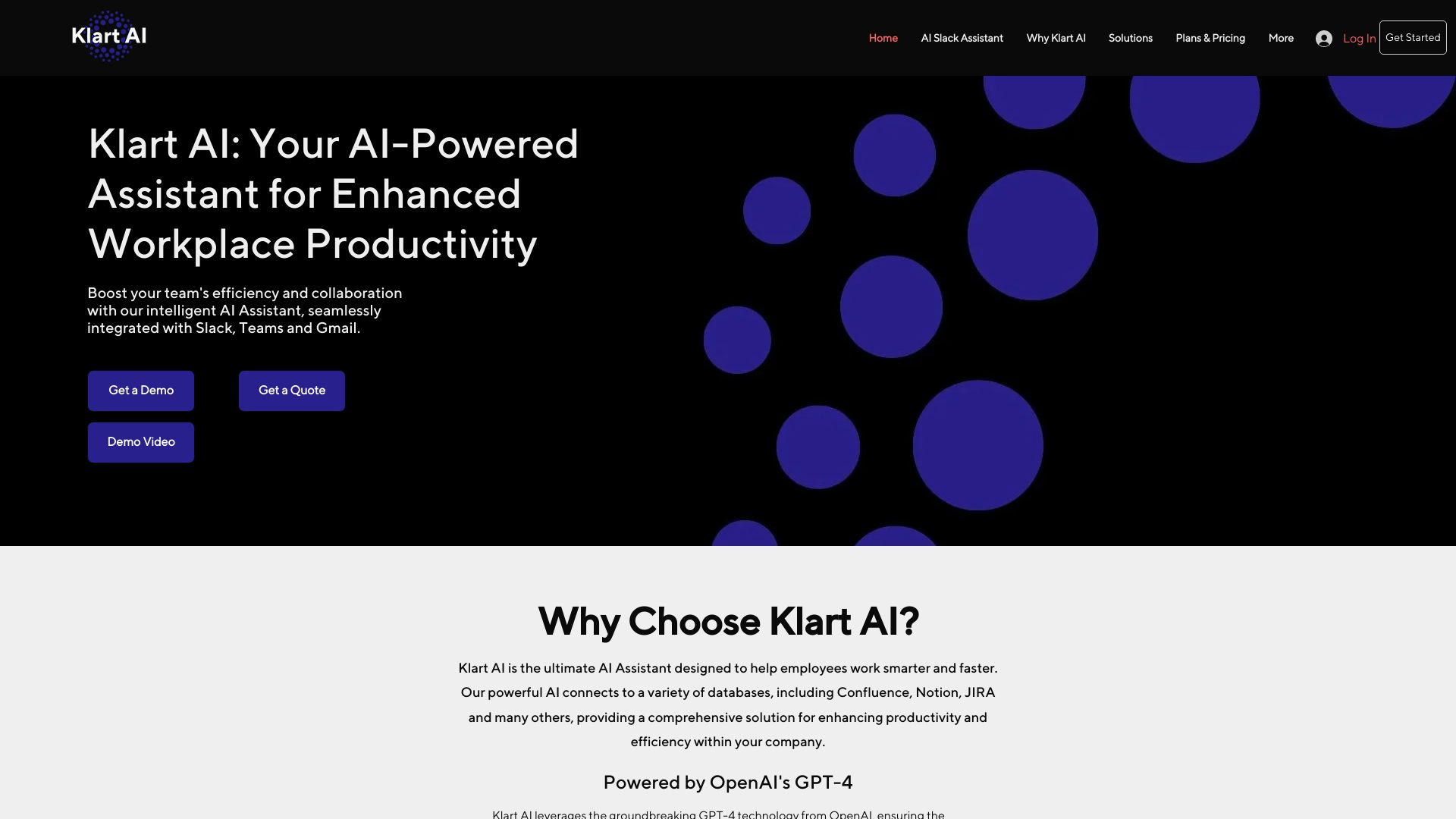 Klart AI网页截图,Klart AI网页快照