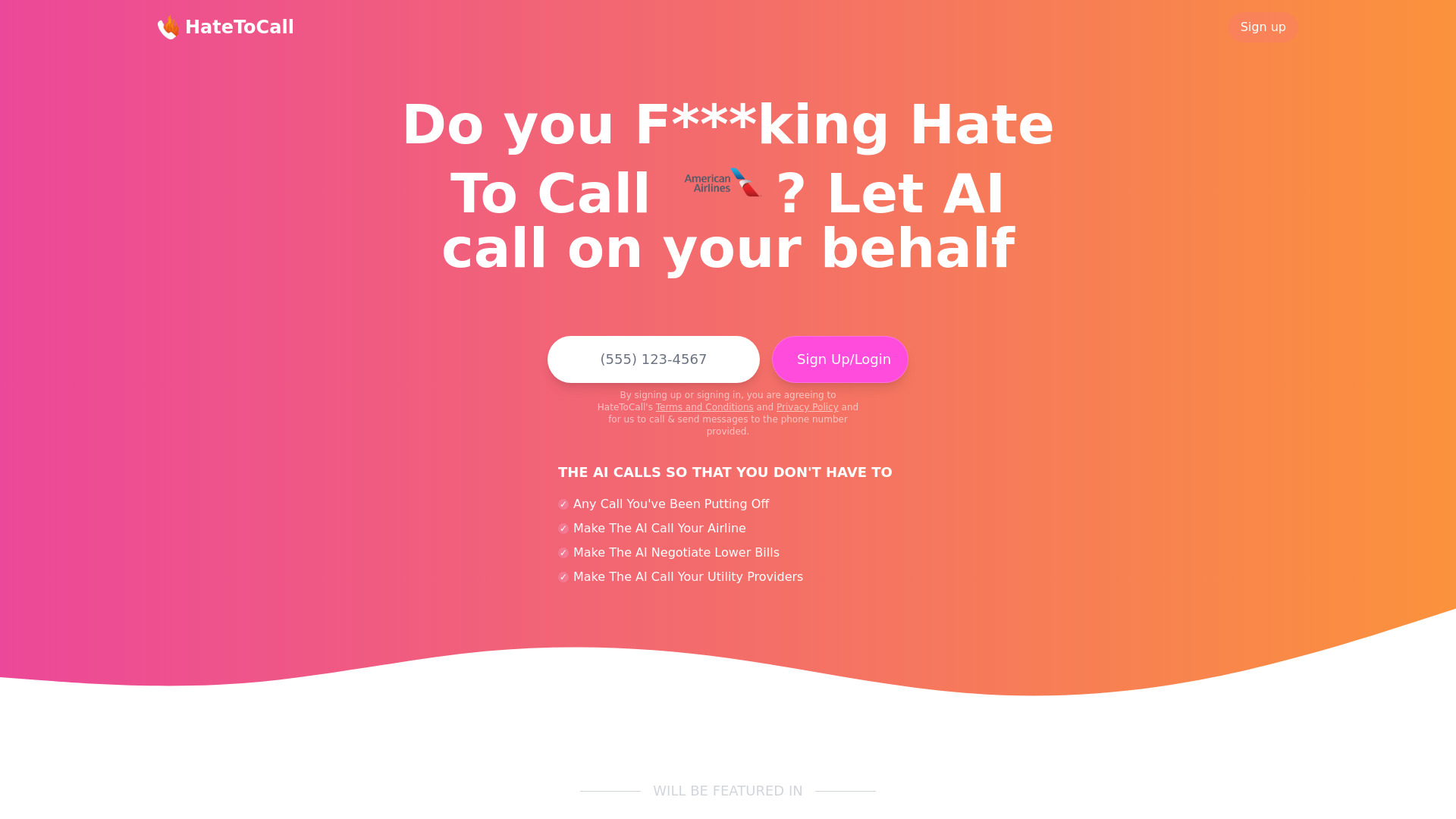 HateToCall.com网页截图,HateToCall.com网页快照