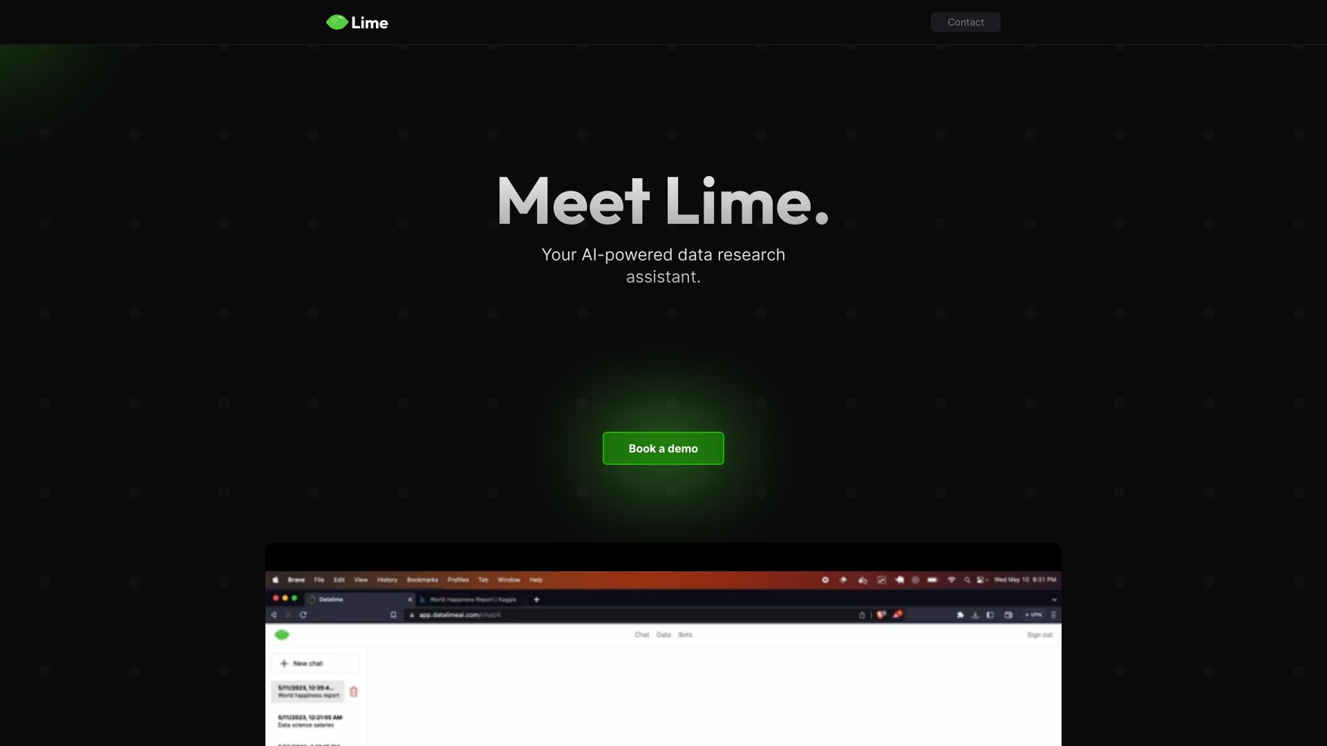 Lime AI网页截图,Lime AI网页快照