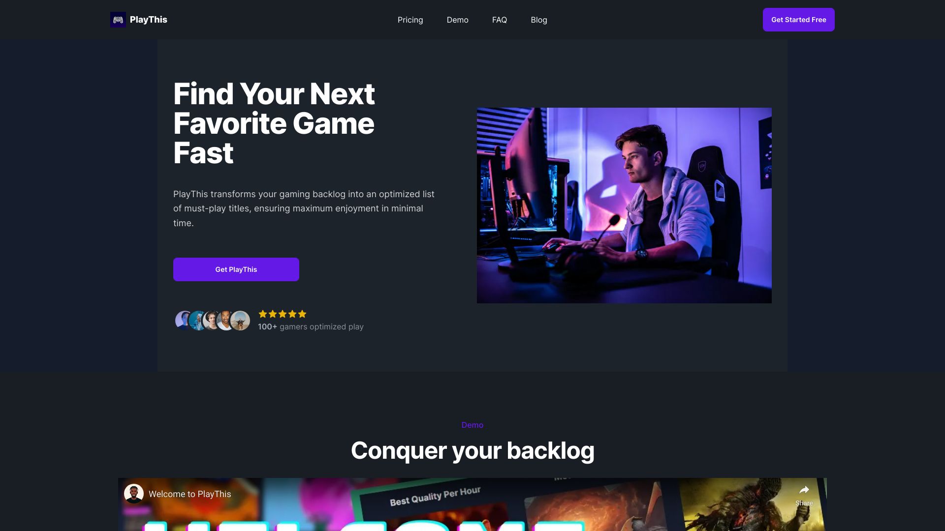PlayThis网页截图,PlayThis网页快照